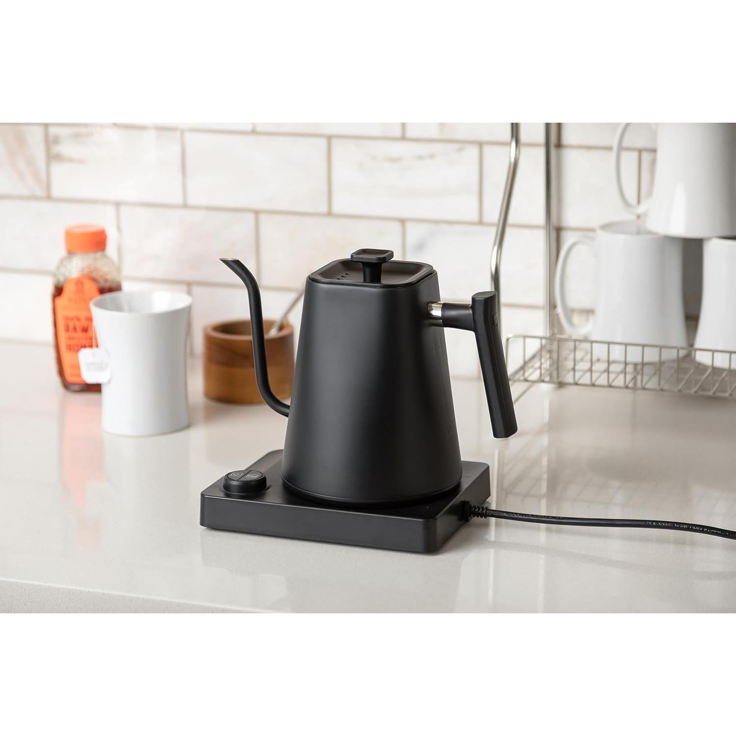 Hervidor Eléctrico Kettle & Bloom 1L Cuello de Ganso Negro