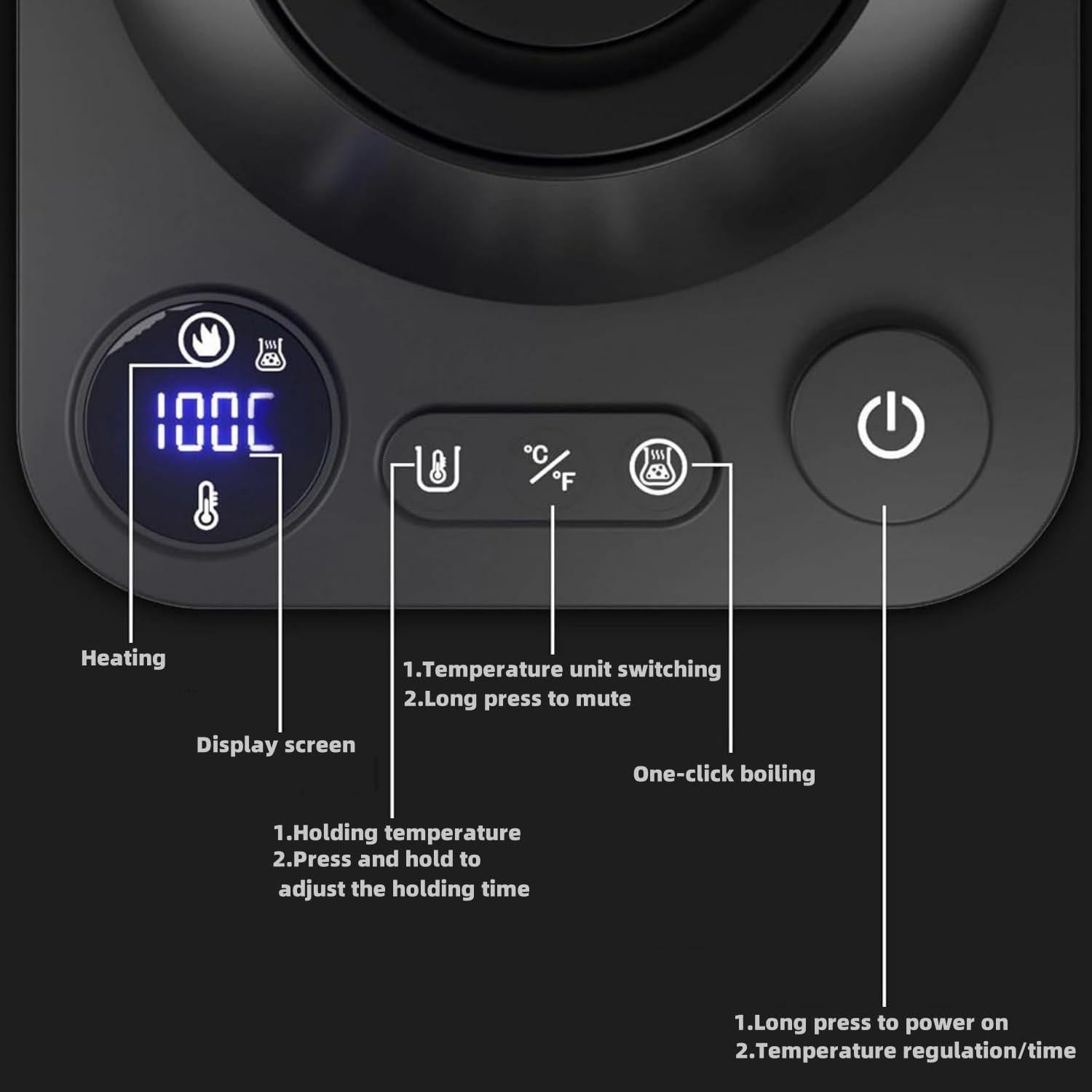 Hervidor Eléctrico Pugot Cuello de Ganso 1.2L Control Temperatura