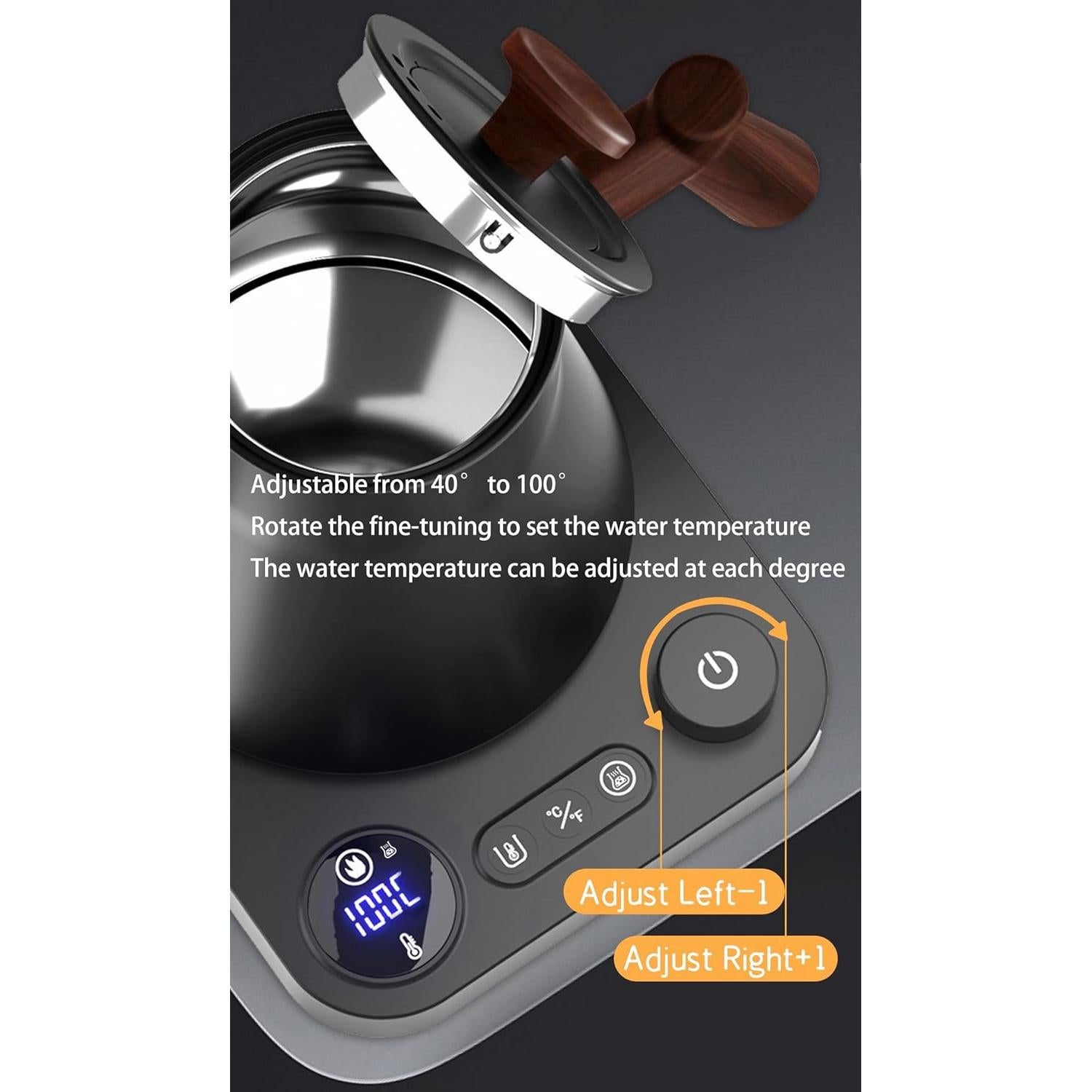 Hervidor Eléctrico Pugot Cuello de Ganso 1.2L Control Temperatura