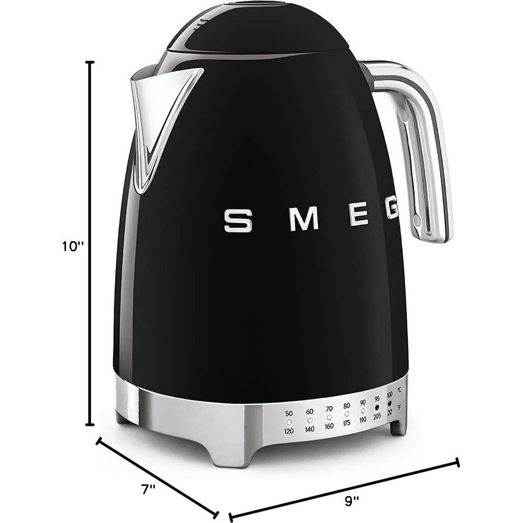 Hervidor Eléctrico SMEG KLF04 - 7 Tazas, Acero Inoxidable, 1400W