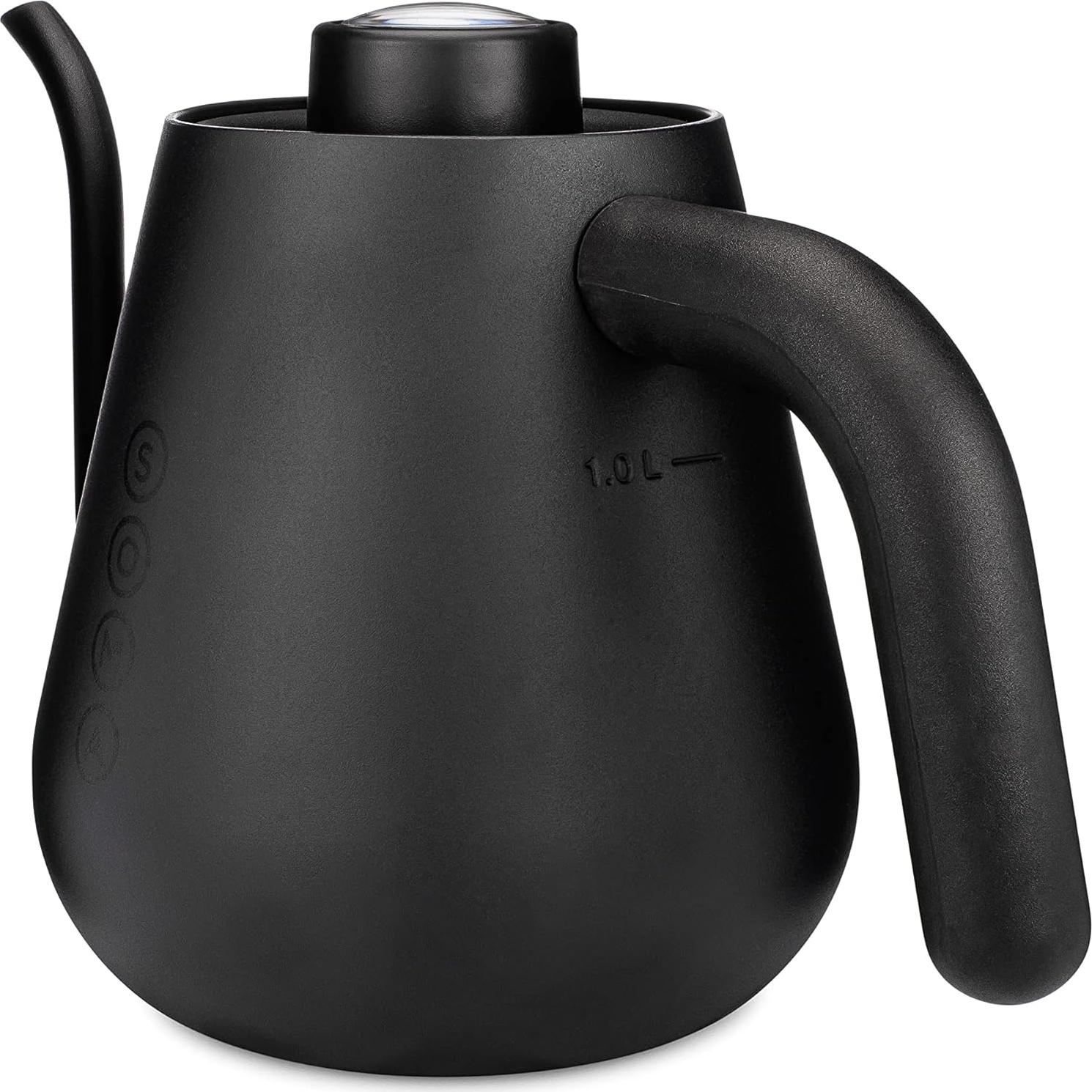 Hervidor de café y té Soma de acero inoxidable 1L negro