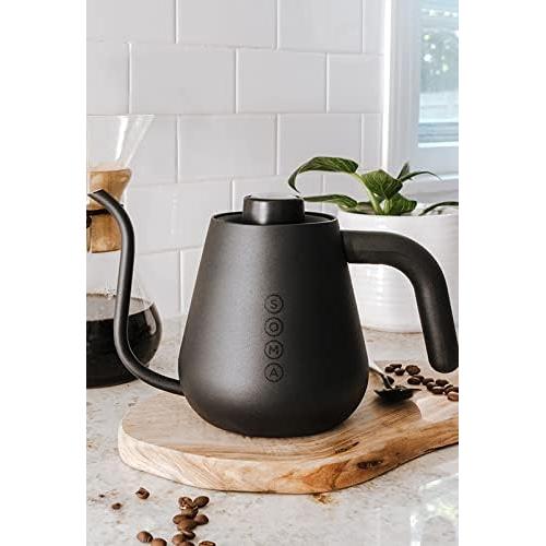 Hervidor de café y té Soma de acero inoxidable 1L negro