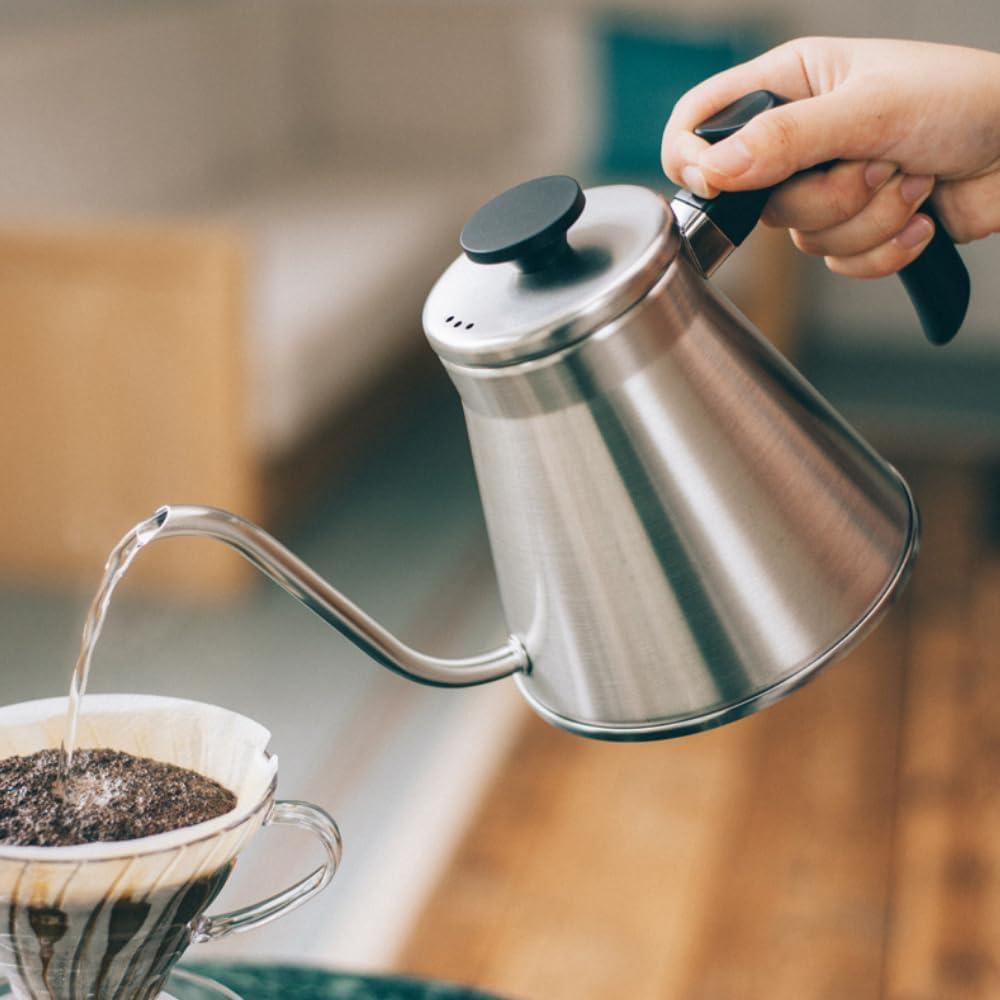Tetera de Goteo Hario V60 Fit 1200ml Acero Inoxidable Plata