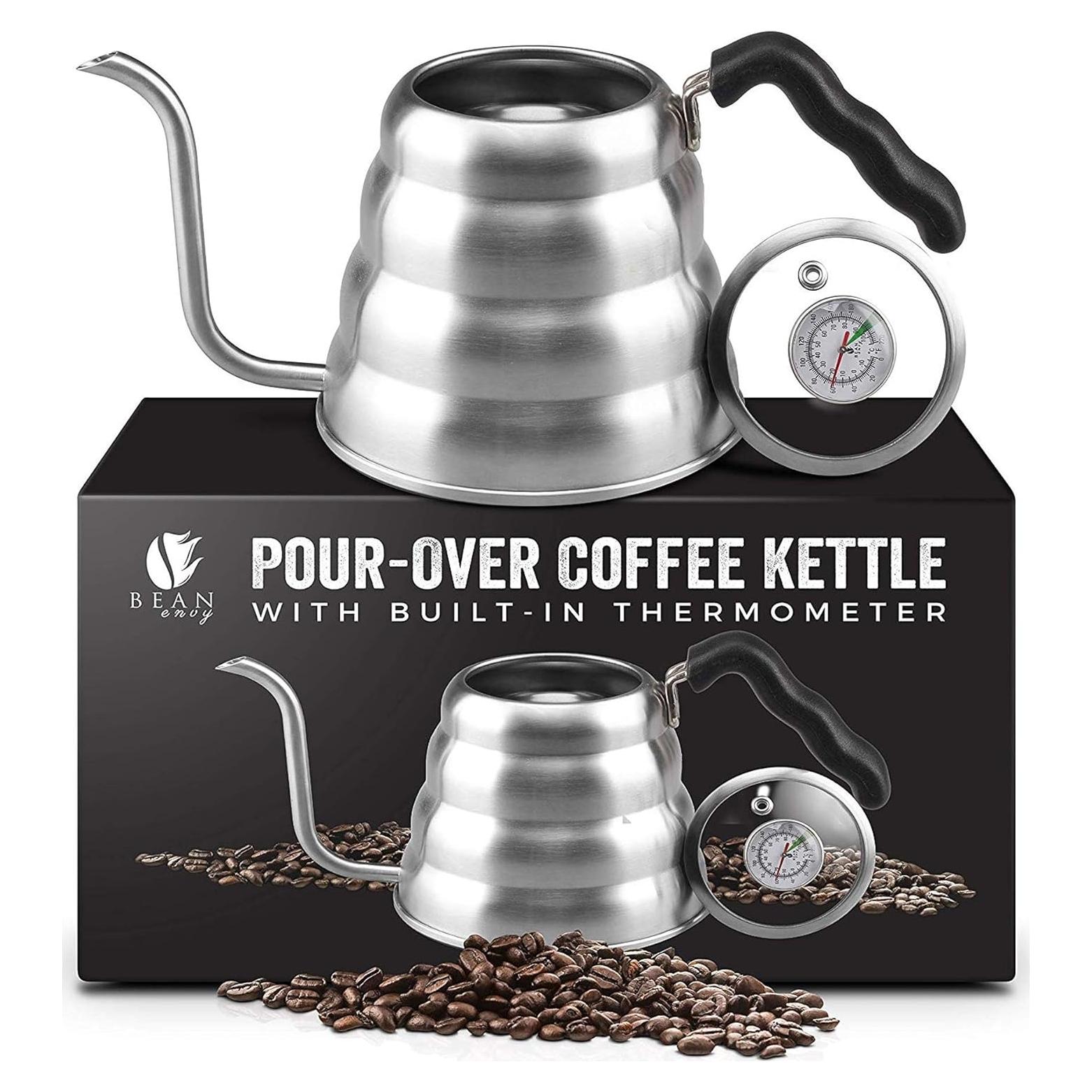 Tetera de Vierta Bean Envy 1.2L Acero Inoxidable Cuello de Ganso