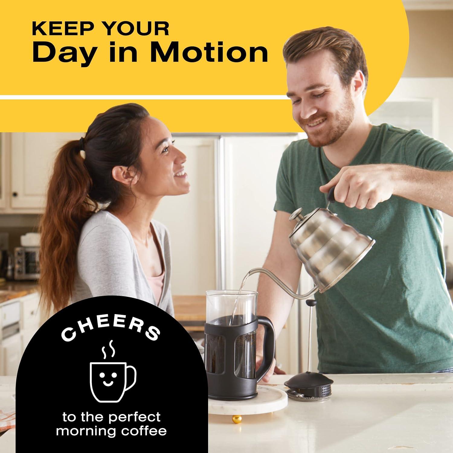 Tetera de Vierta Bean Envy 1.2L Acero Inoxidable Cuello de Ganso