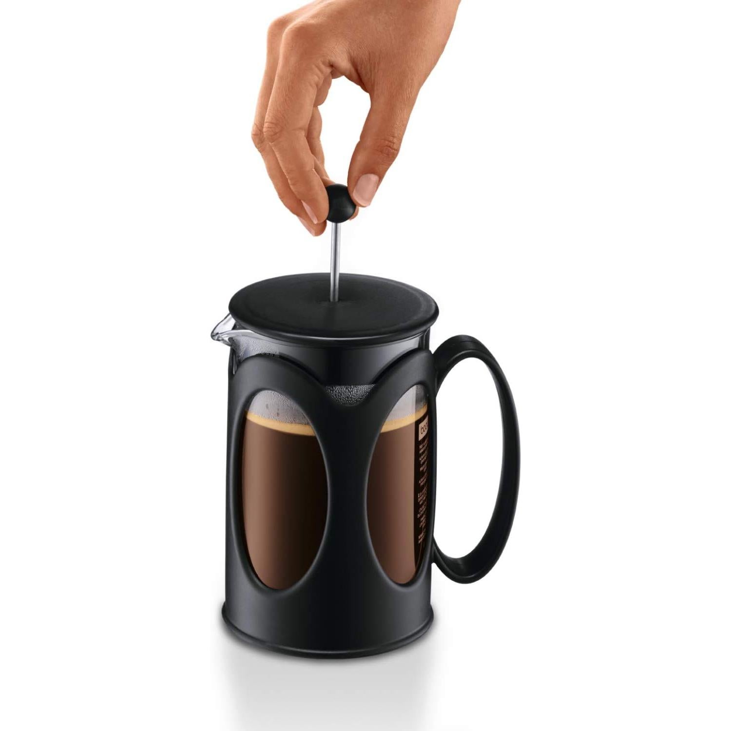 Cafetera de Émbolo Bodum Kenya 4 Tazas 0.5 L Vidrio Negro