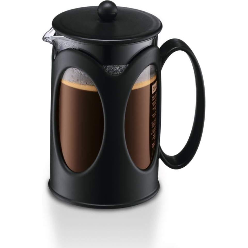 Cafetera de Émbolo Bodum Kenya 4 Tazas 0.5 L Vidrio Negro