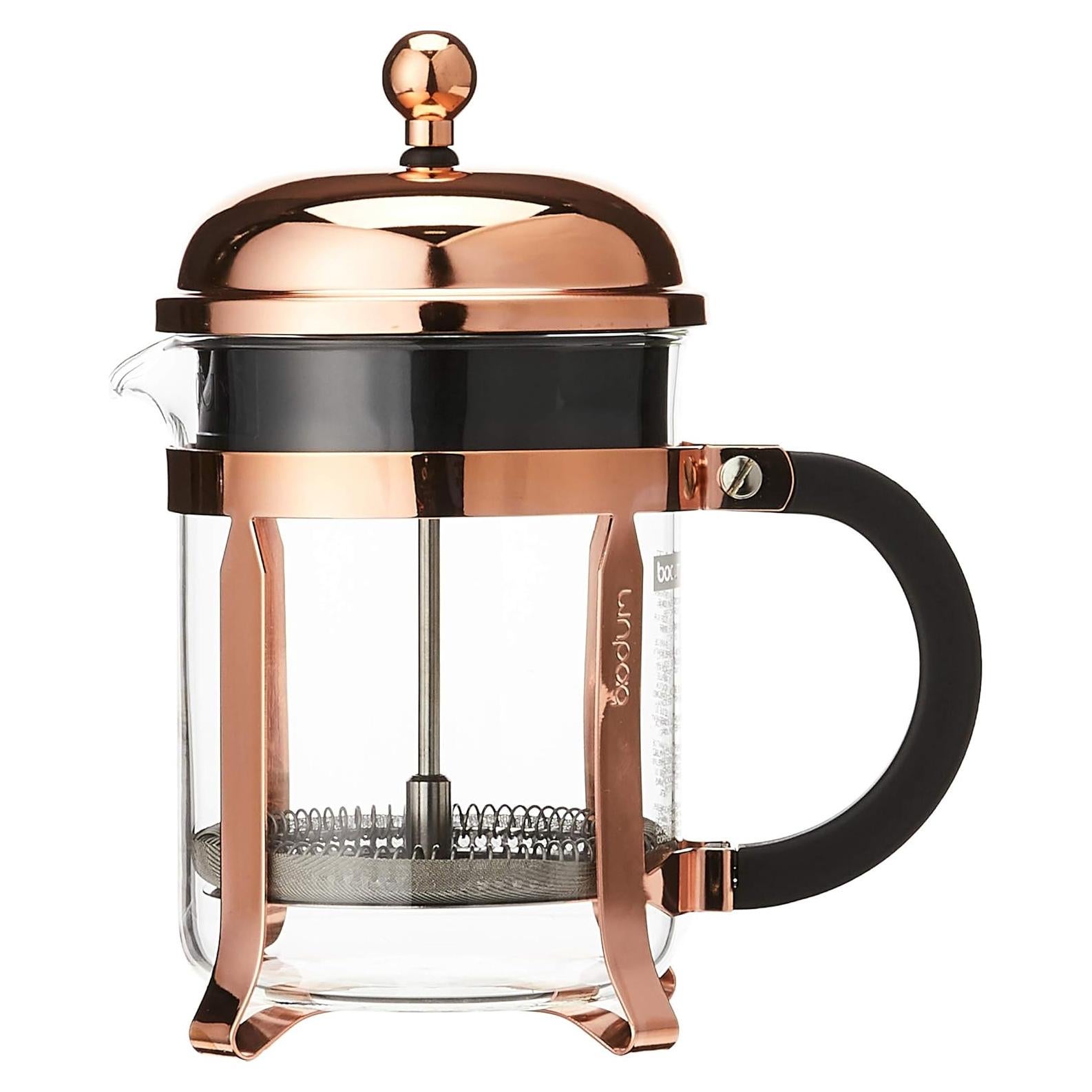 Cafetera Prensa Francesa Bodum Chambord 4 Tazas Cobre 0.5L