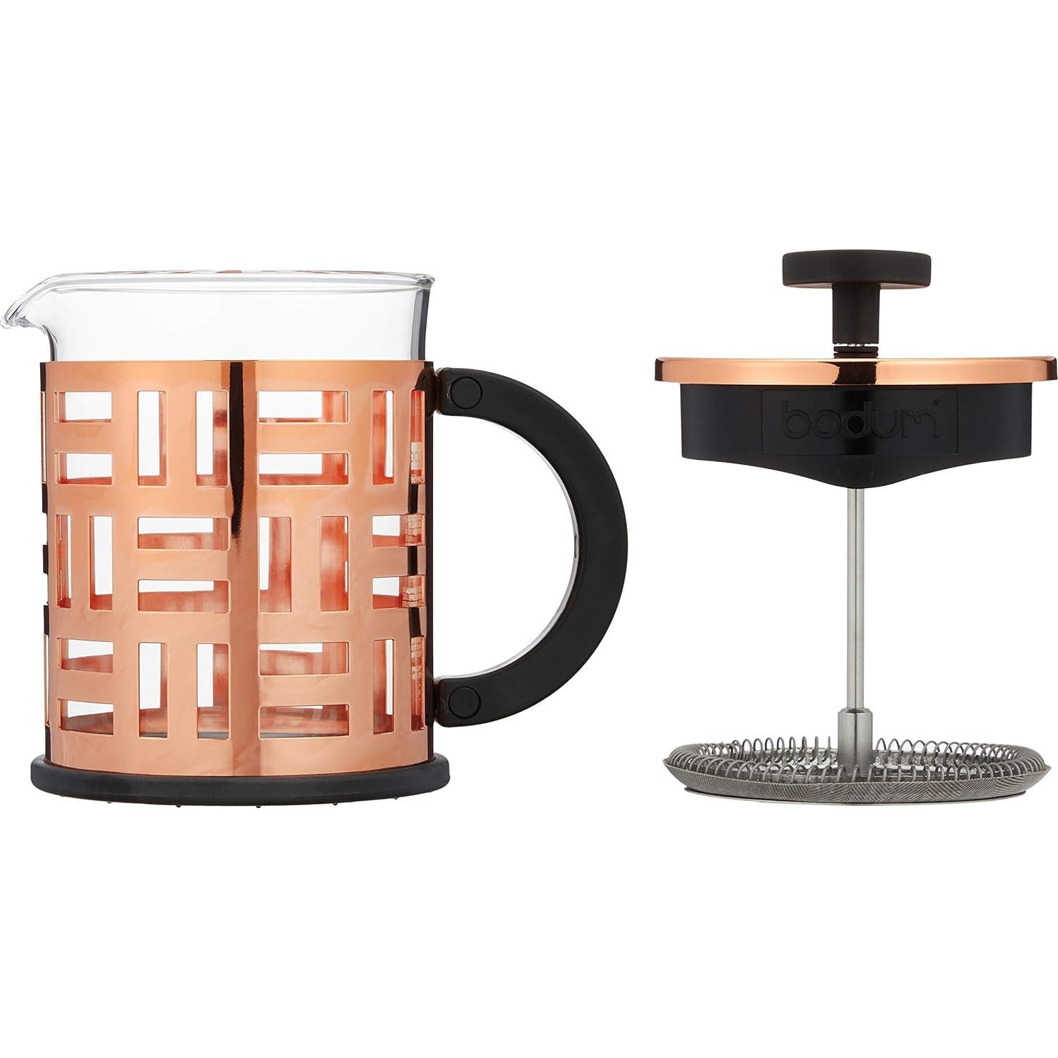 Cafetera Prensa Francesa Bodum Eileen 4 Tazas Cobre 0.5L