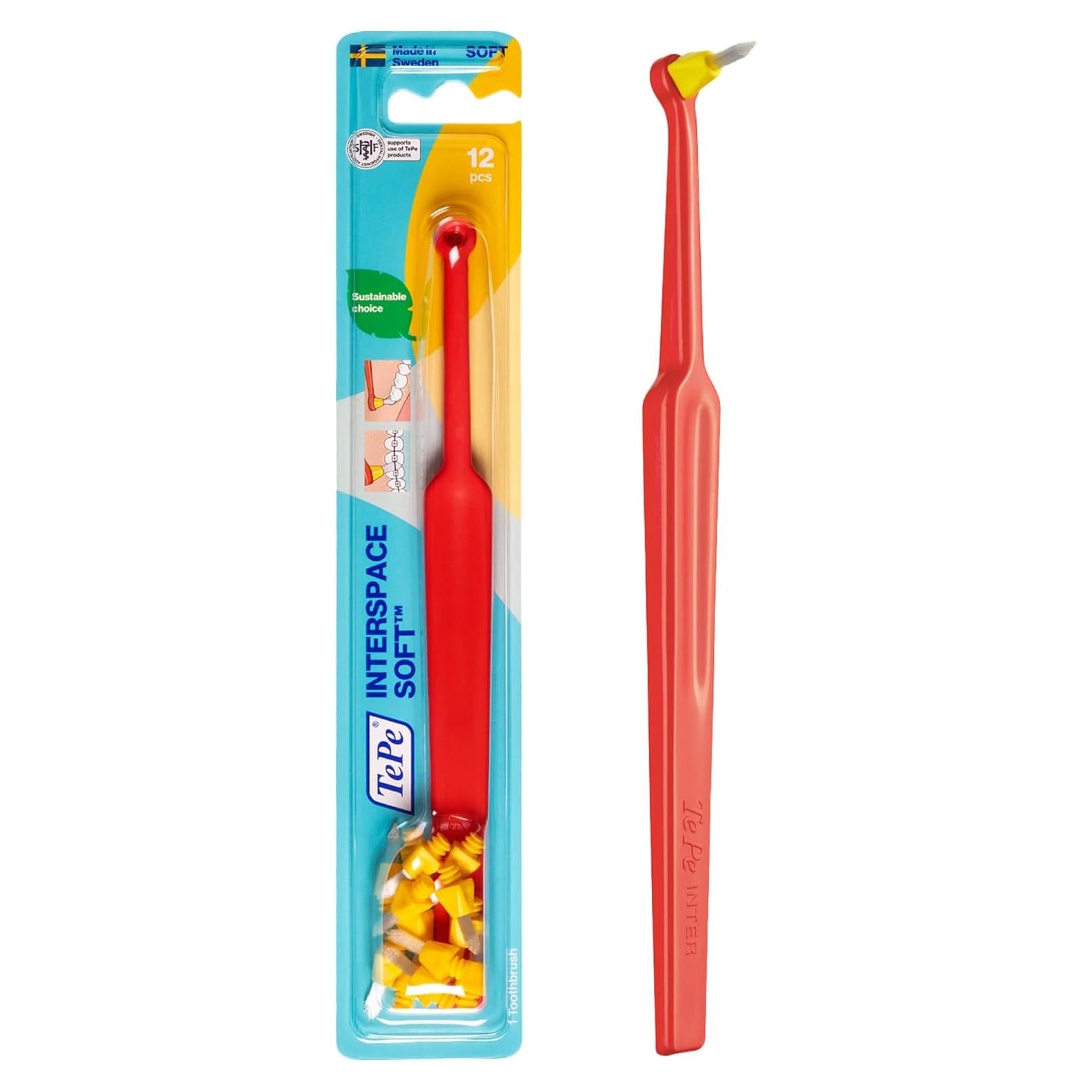 Cepillo Interdental TePe Interspace Angled Soft para Brackets - Paquete de 12
