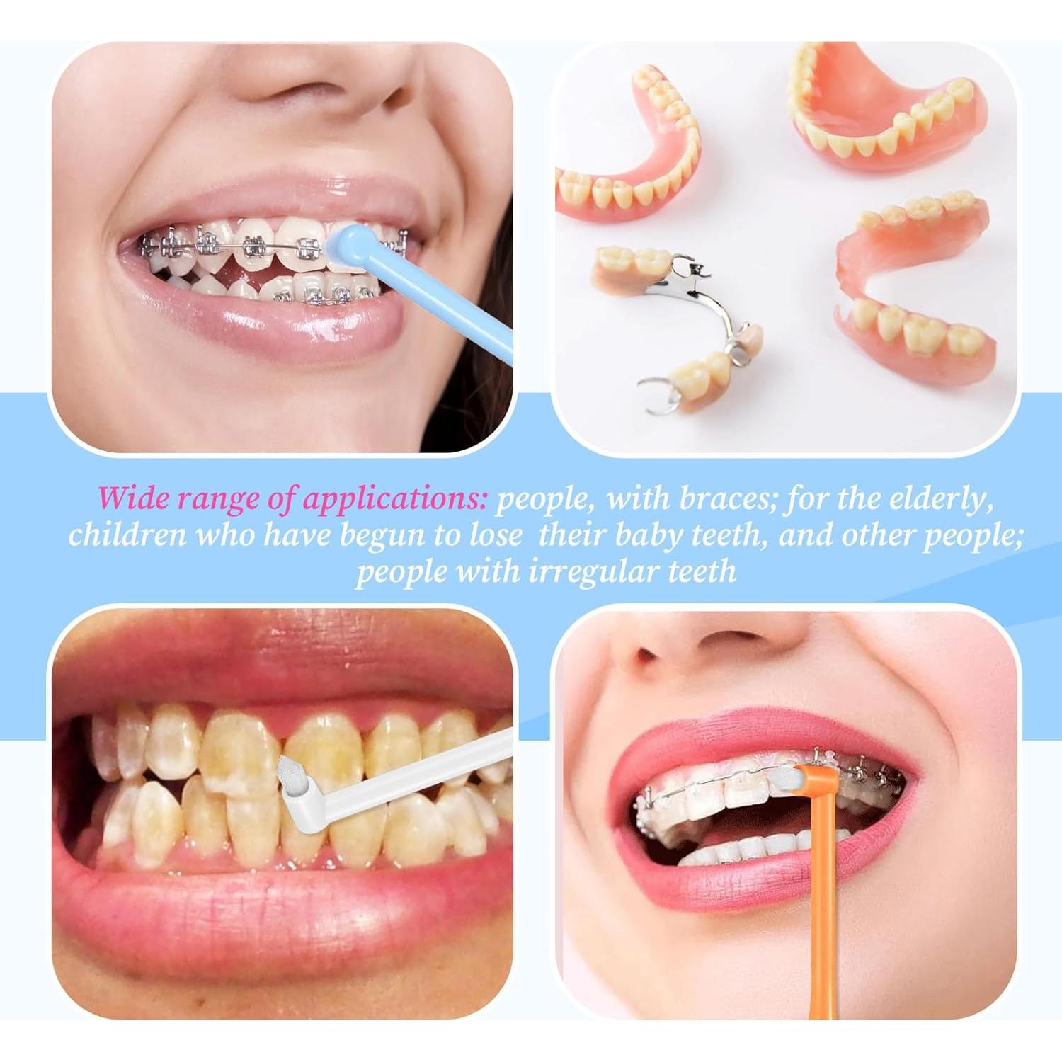 Set de 6 Cepillos de Dientes Suaves Bruislard para Limpieza Detallada