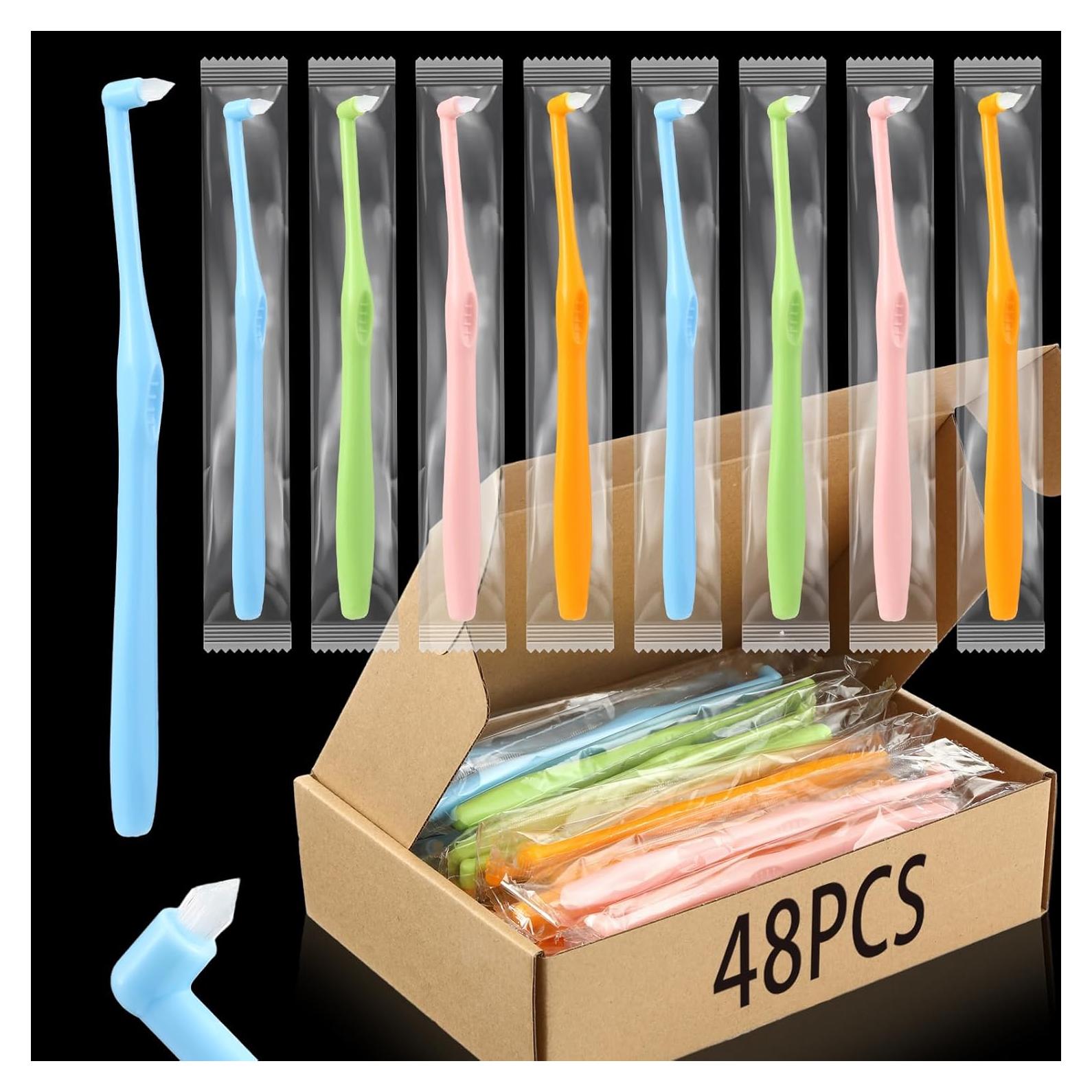 48 Cepillos de Dientes con Punta Final Qinyoung - Limpieza Detallada