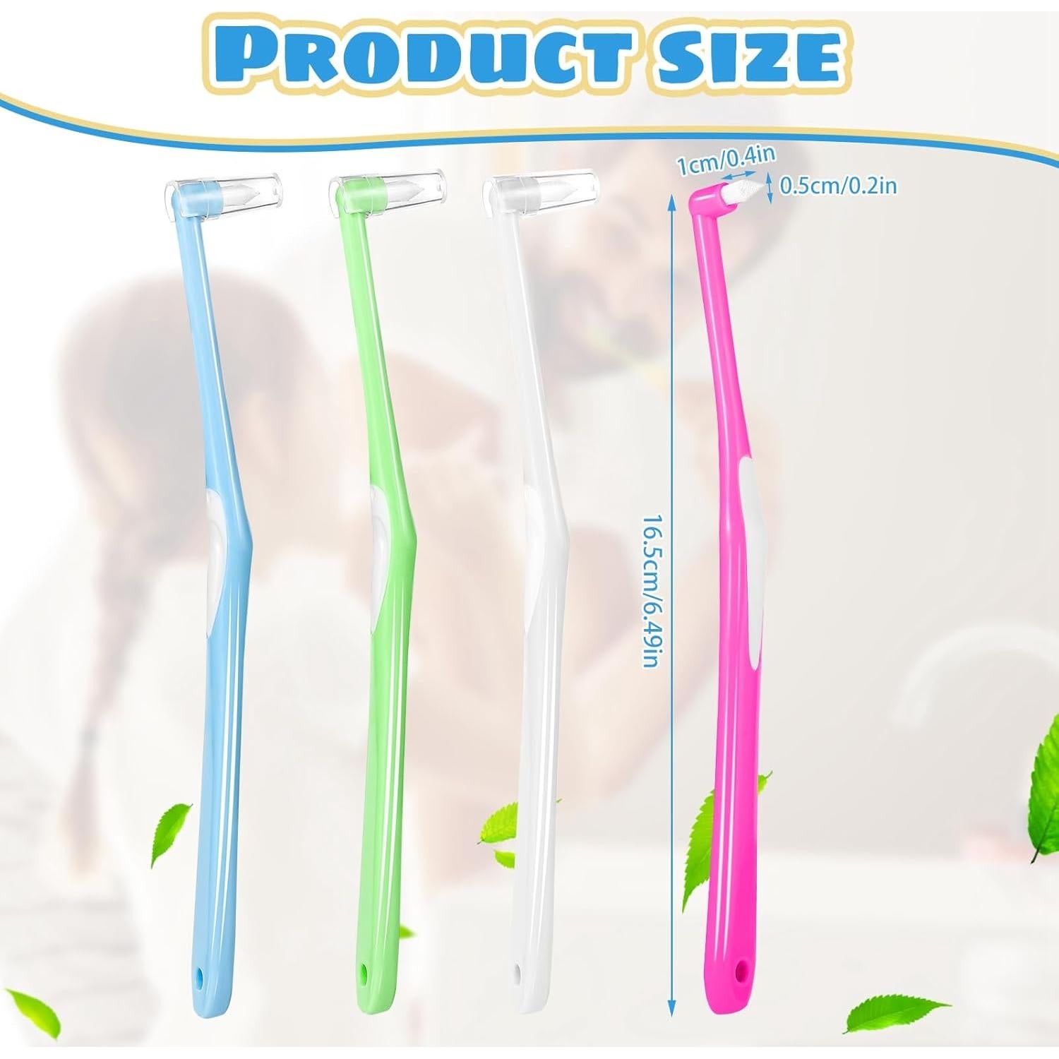 8 Cepillos Interdentales Lanjue con Punta Final y Funda