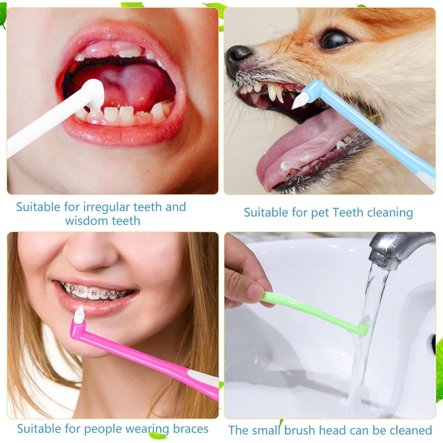 8 Cepillos Interdentales Lanjue con Punta Final y Funda