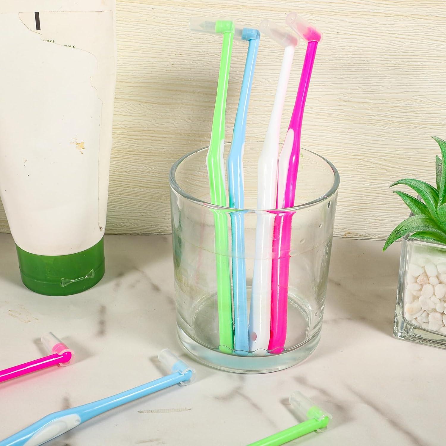 8 Cepillos Interdentales Lanjue con Punta Final y Funda