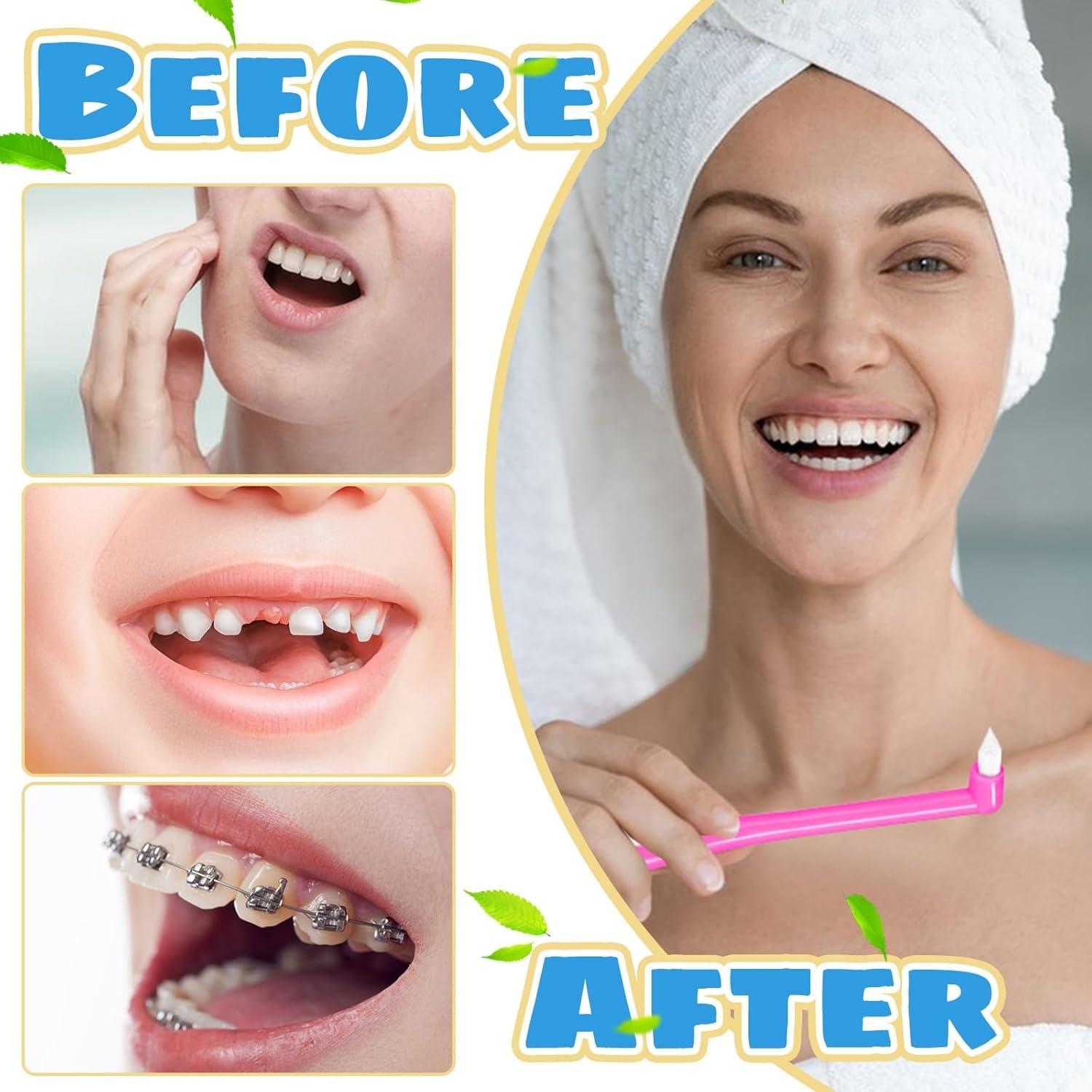 8 Cepillos Interdentales Lanjue con Punta Final y Funda