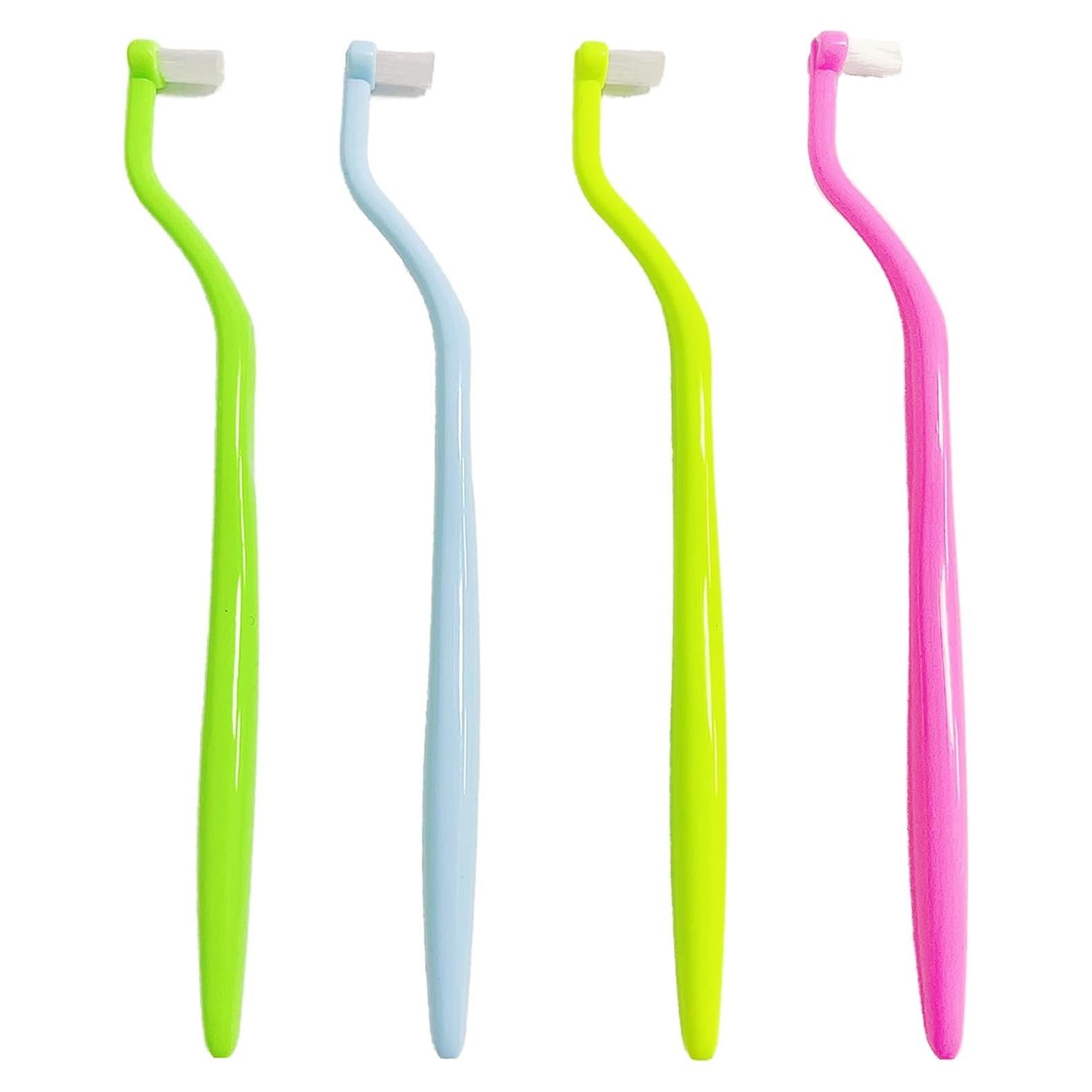Cepillos de Dientes Ortodónticos Ceonam 4-Pack Ultra Suaves