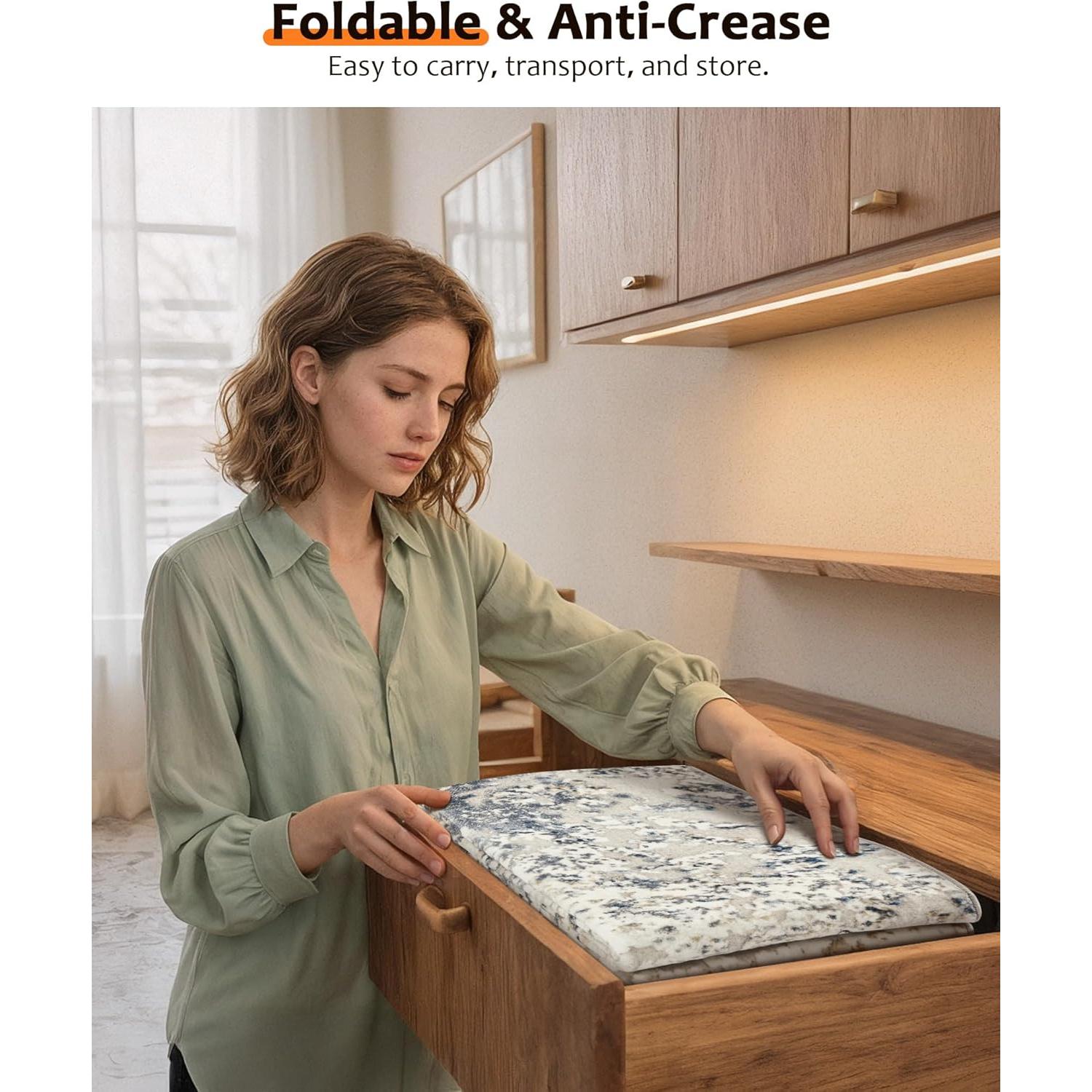 Alfombra Lavable Art&Tuft 5x7 TPR22 Azul Antideslizante