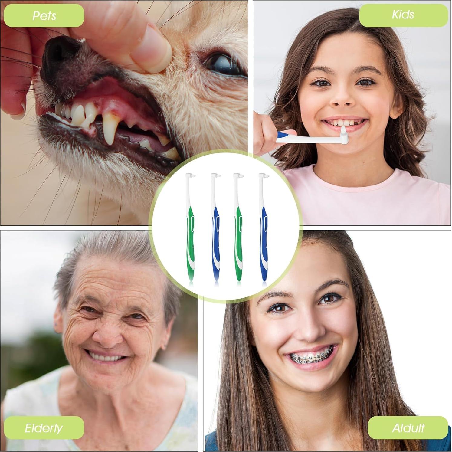 4 Cepillos Interdentales Tufted WLLHYF para Ortodoncia