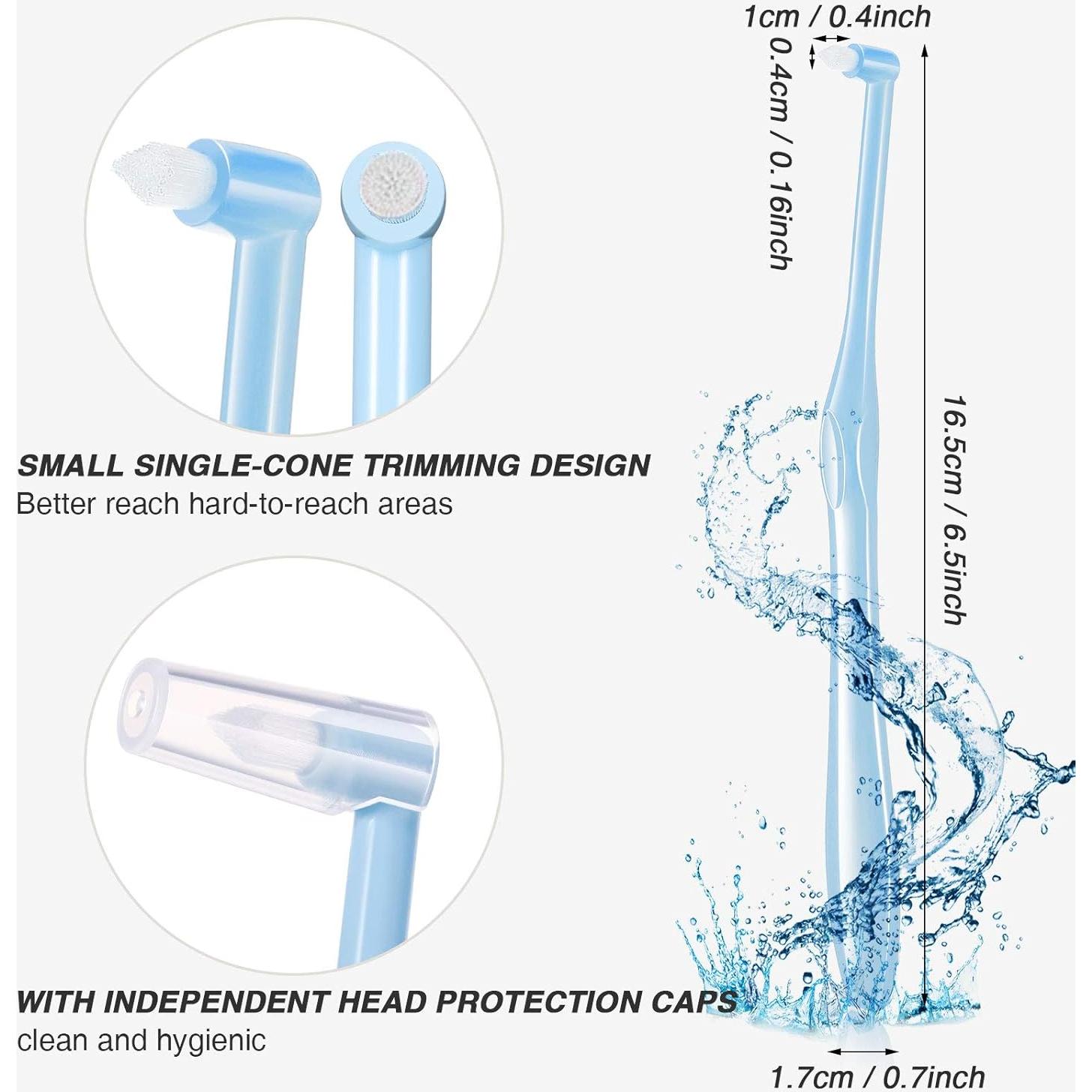 12 Cepillos Interdentales Suaves Patelai con Tapa Protectora
