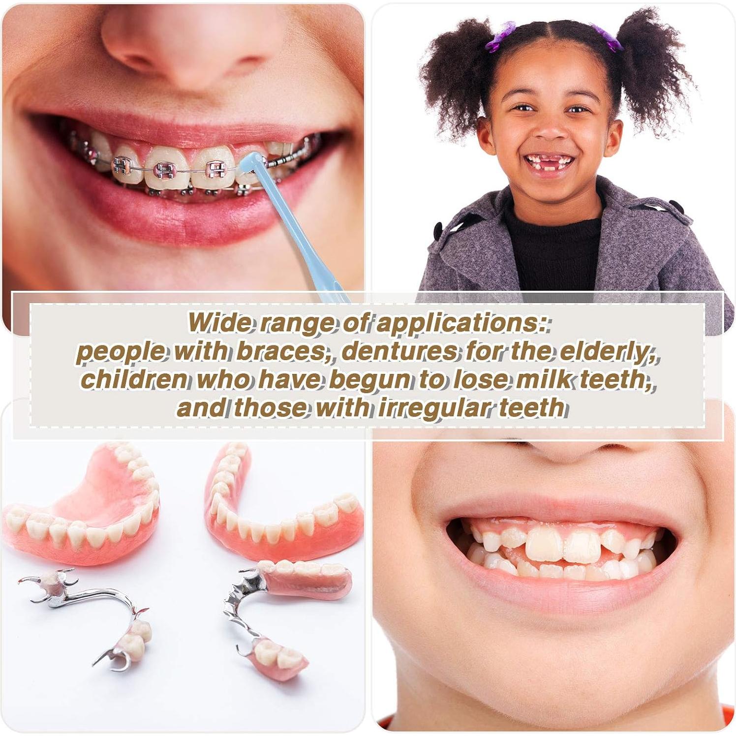 12 Cepillos Interdentales Suaves Patelai con Tapa Protectora