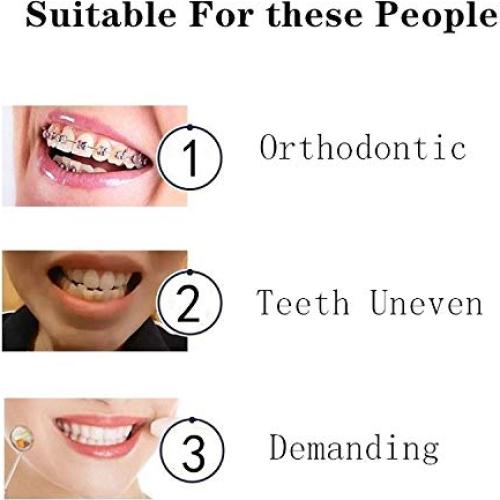 4 Cepillos de Dientes Ortodónticos Wisdom Tuft Cabeza Pequeña