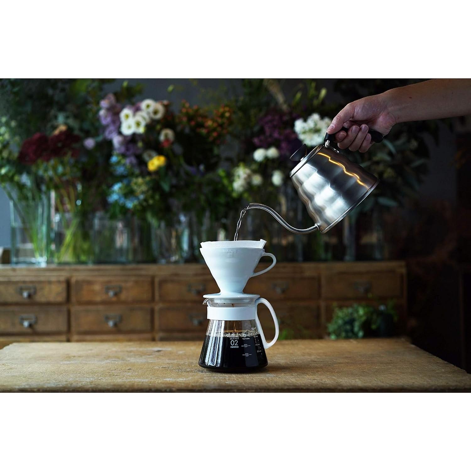 Juego de Café Hario V60 Cerámica Blanco Tamaño 02 1-4 Tazas