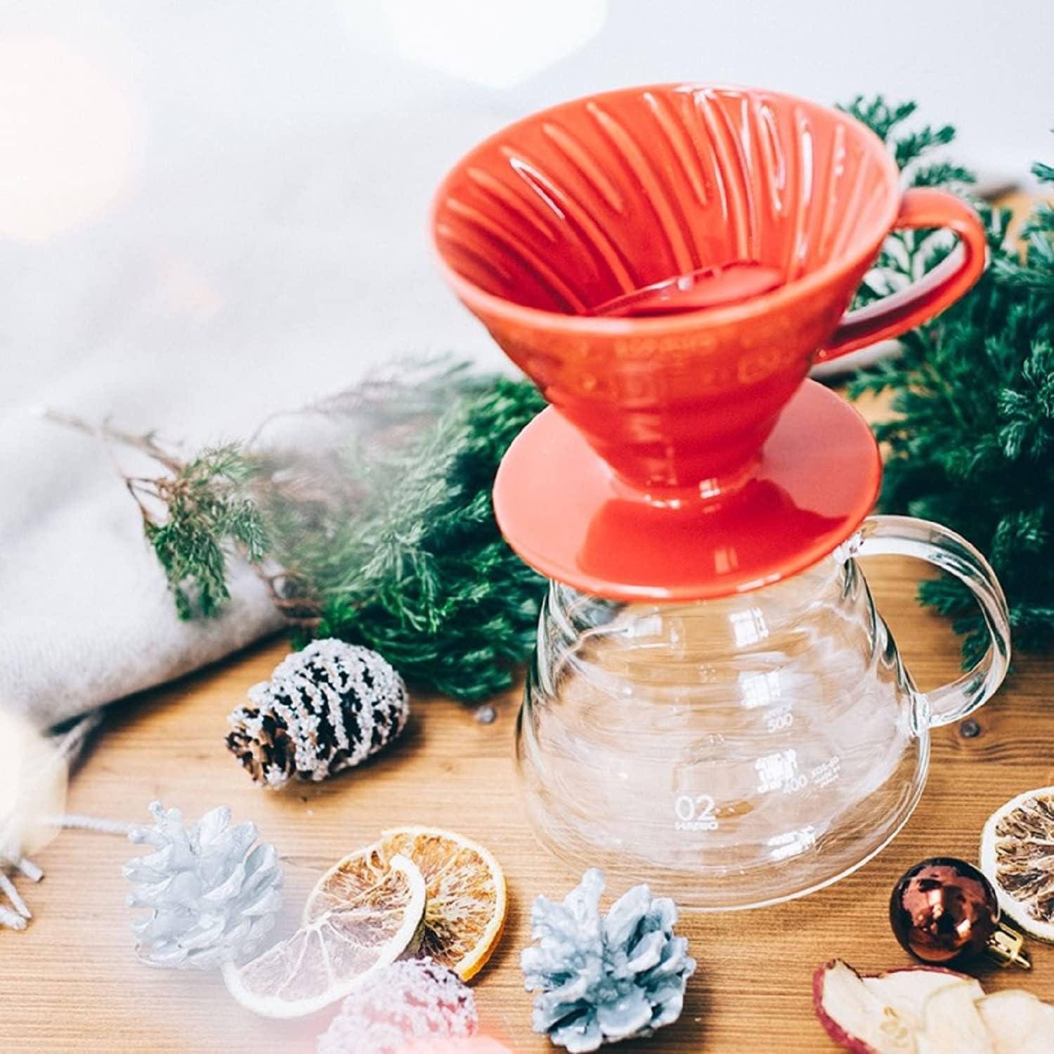 Goteador de Café Cerámico Hario VDCR-02R Rojo 1-4 Tazas