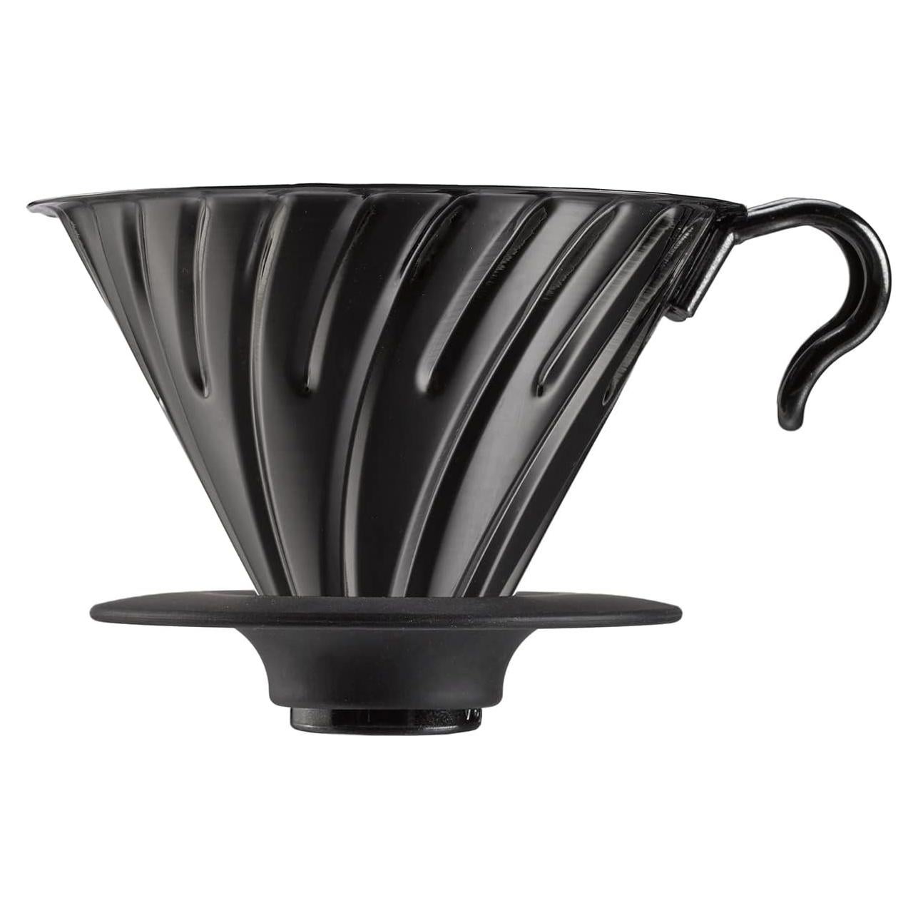 Goteador de Café Hario V60 Metal 02 Negro Mate Apto Lavavajillas