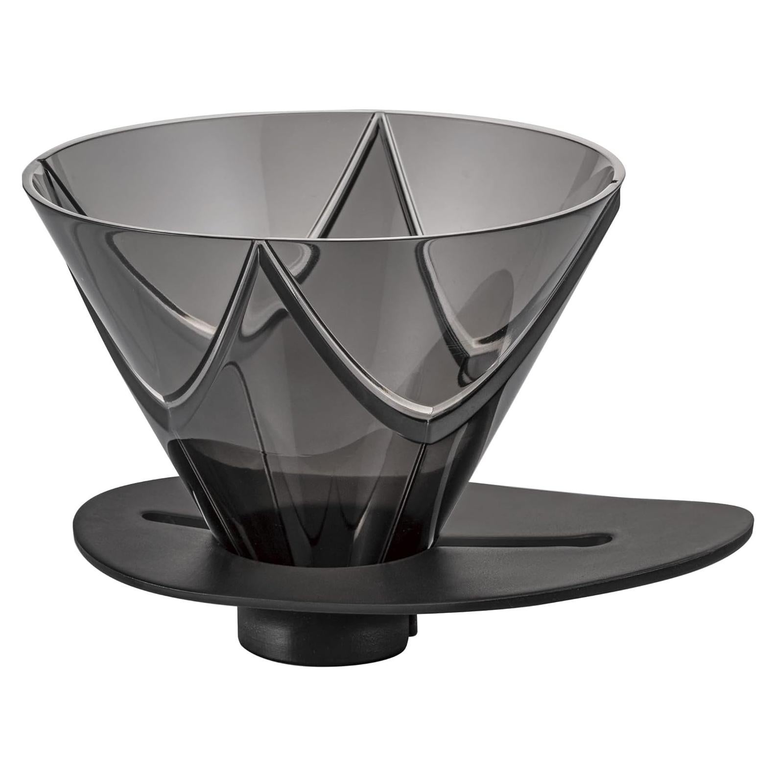 Goteador de Café Hario V60 Mugen 02 Plástico Negro Transparente