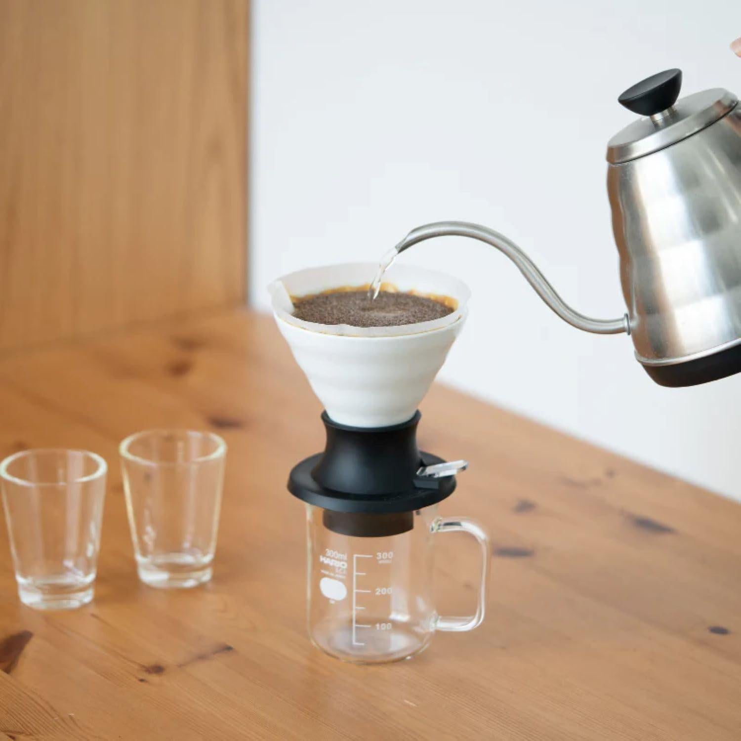 Dripper Hario V60 Cerámico Inmersión 200ml Blanco
