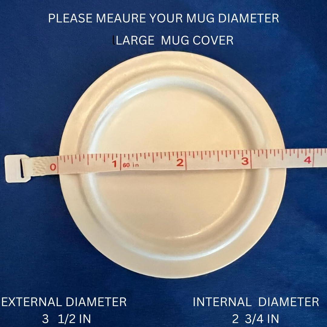 Cubiertas de Cerámica para Tazas Habla con la Patita - 4 Piezas