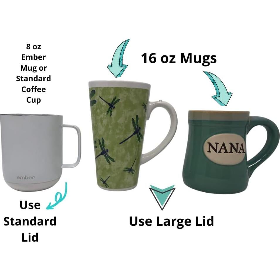 Cubiertas de Cerámica para Tazas Habla con la Patita - 4 Piezas