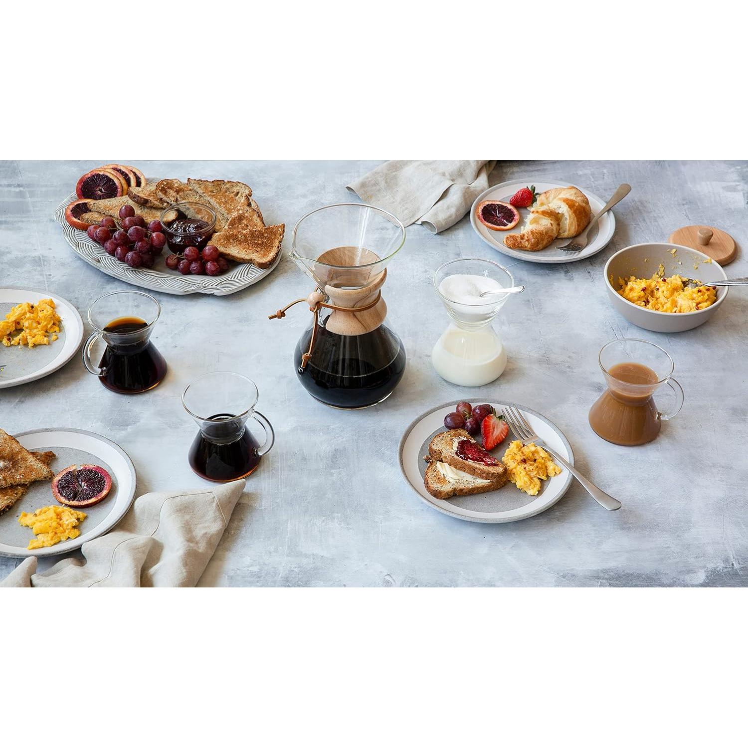 Cafetera Chemex Pour-Over Clásica 10 Tazas - Vidrio Borosilicato