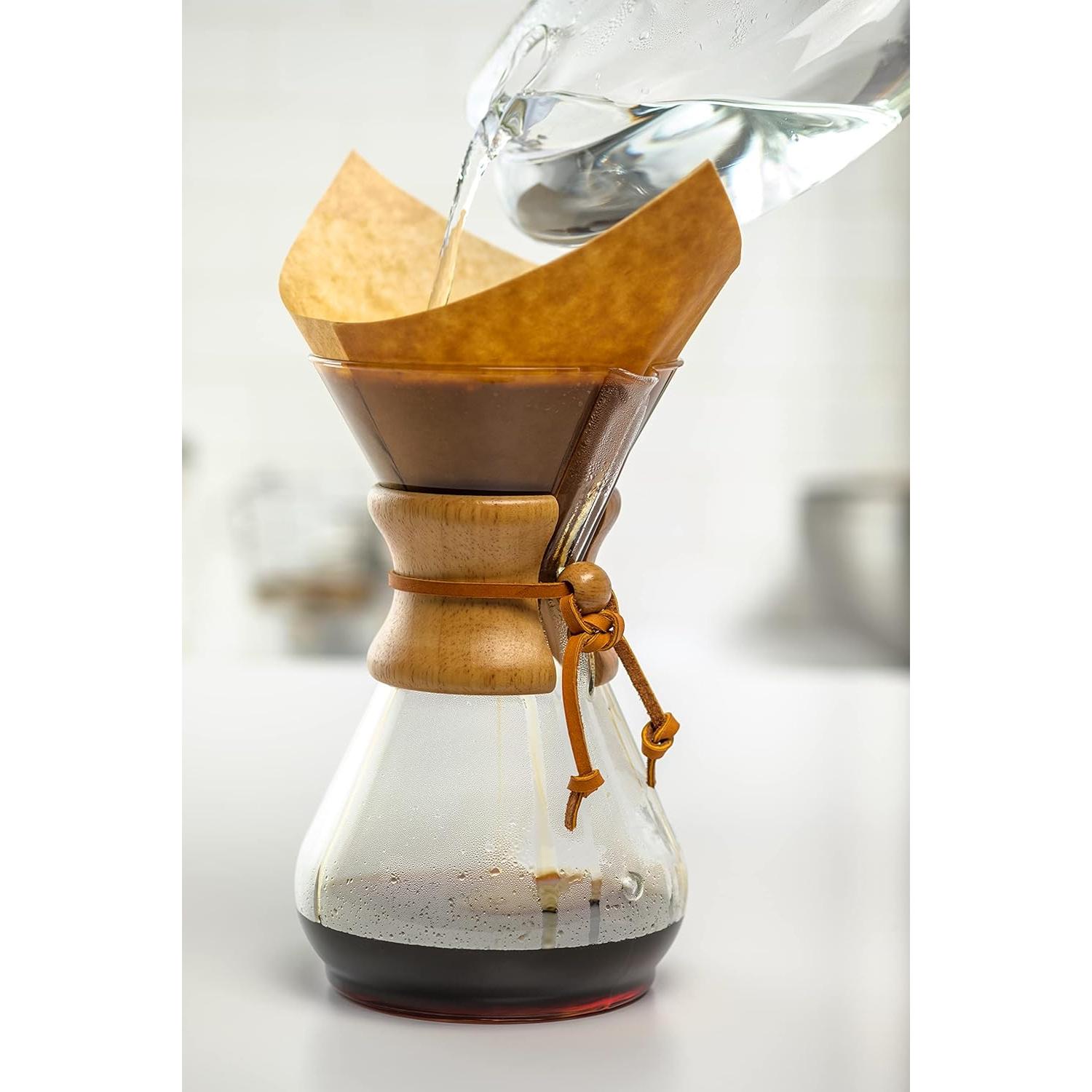 Filtro de Café Chemex Bonded Cuadrado Natural 100 ct