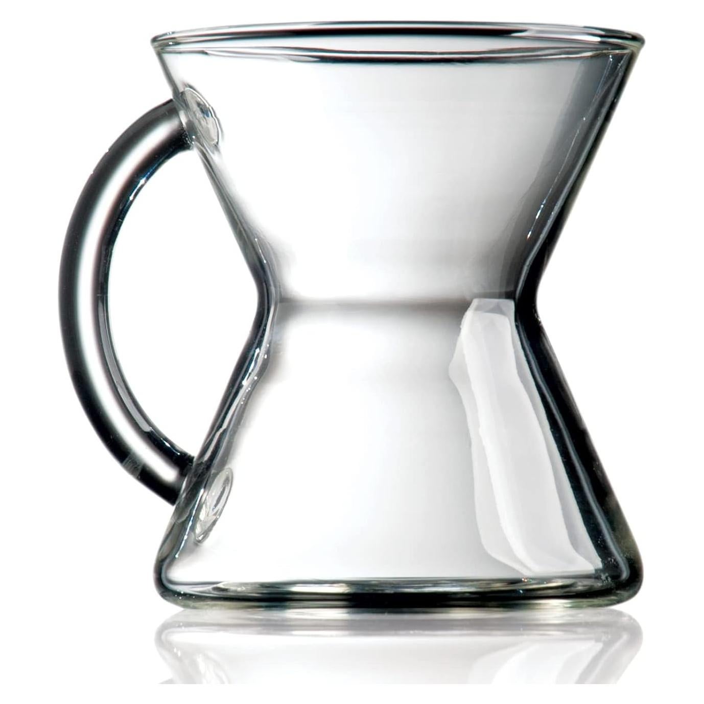 Taza de café de vidrio soplado Chemex 295 ml diseño elegante