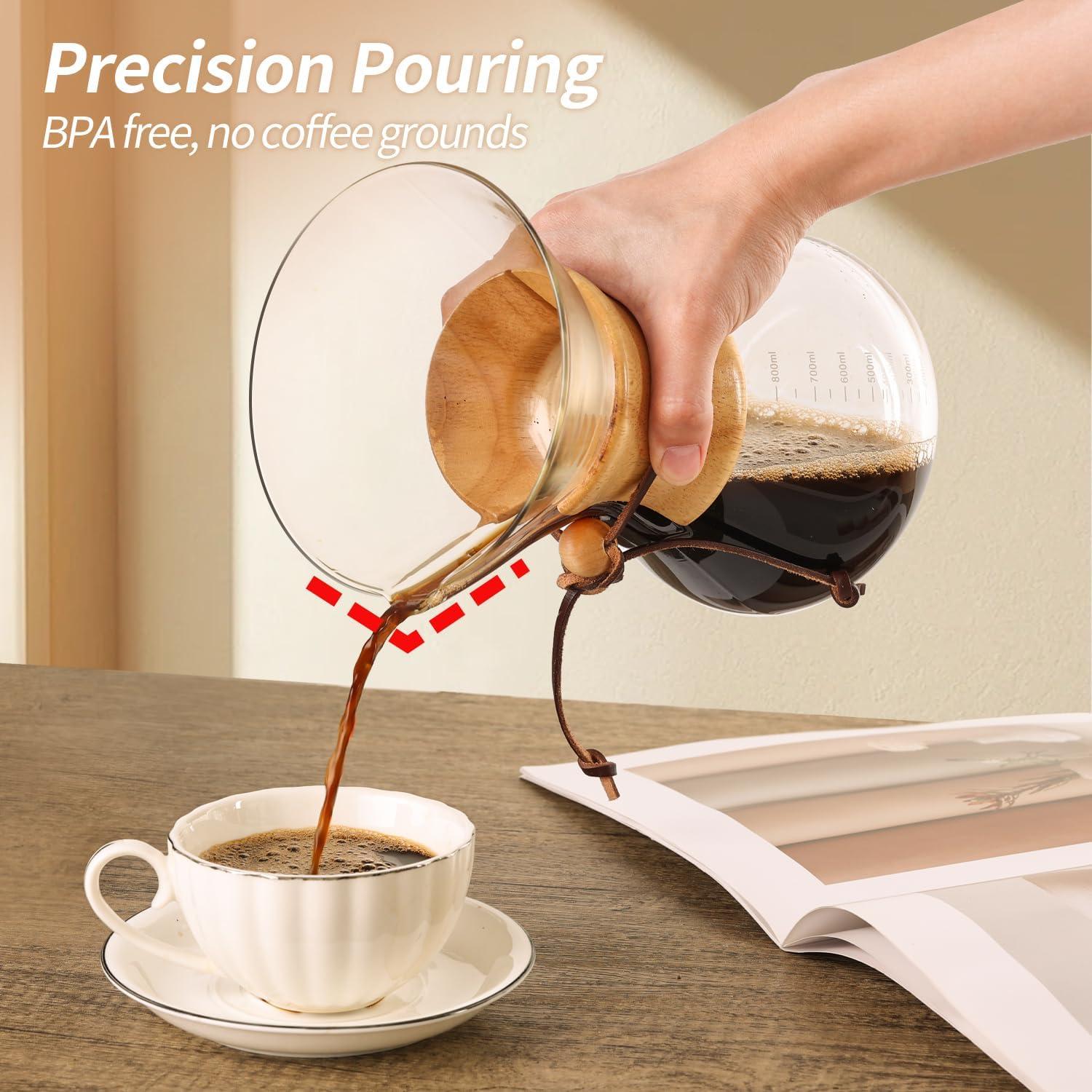 Cafetera de Goteo Yopinmall 800 ML Vidrio Borosilicato