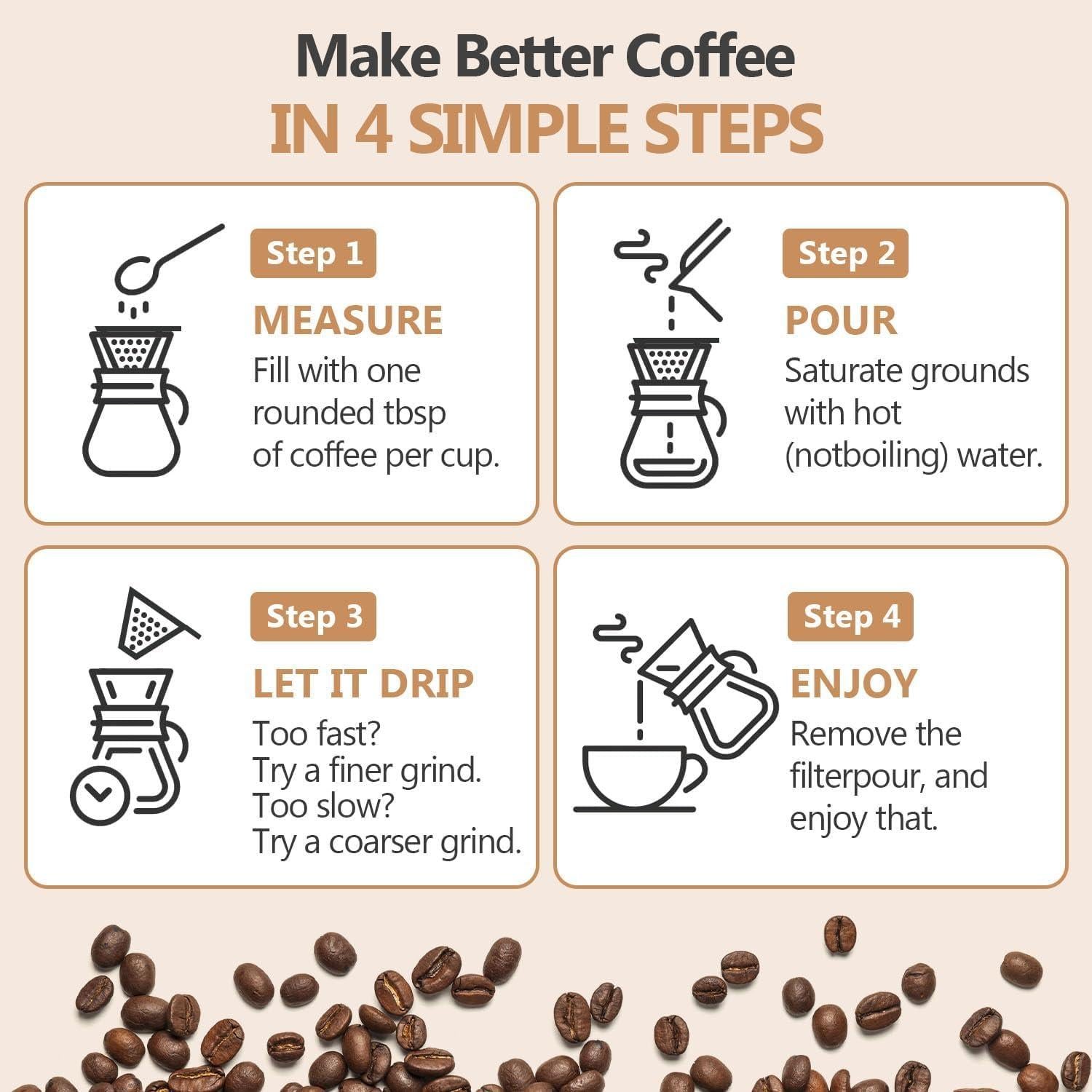 Cafetera de Goteo Yopinmall 800 ML Vidrio Borosilicato