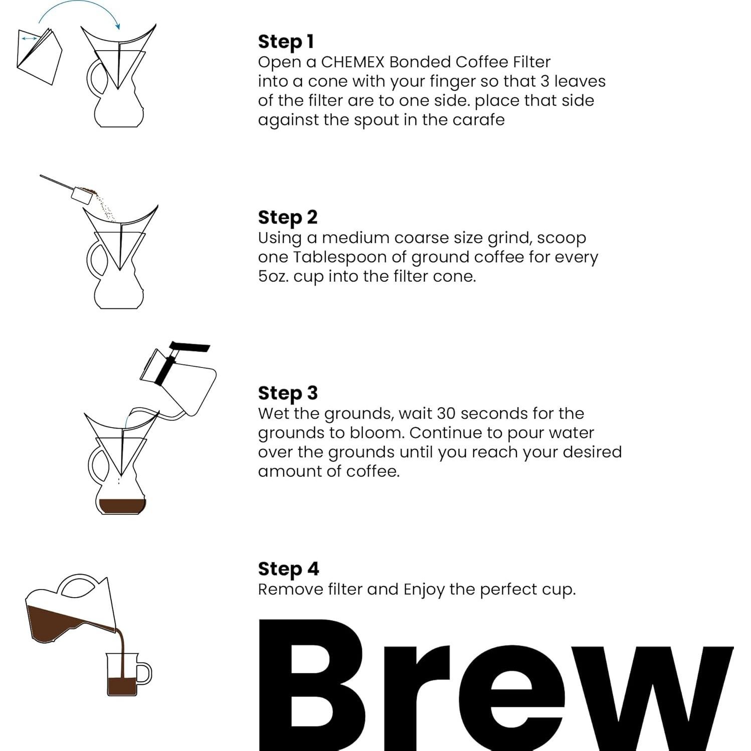 Cafetera Chemex Pour-Over 8 Tazas - Vidrio Borosilicato