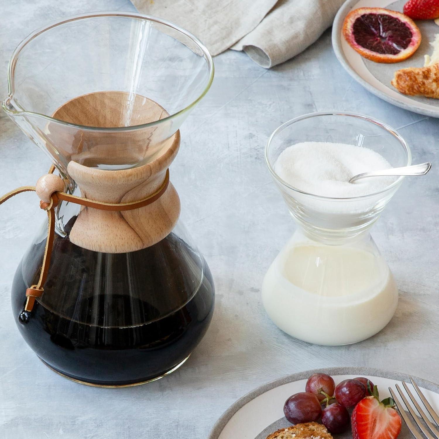 Juego de Azúcar y Crema CHEMEX de Vidrio Soplado - 2 Piezas