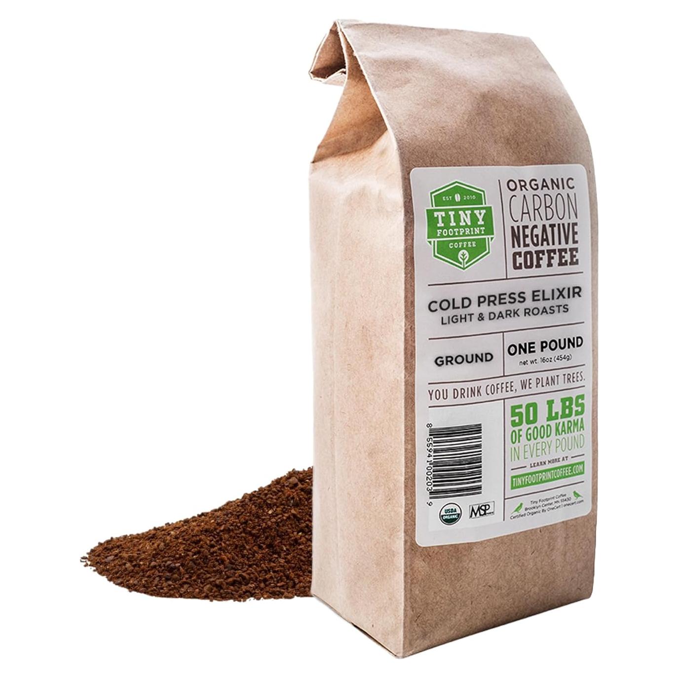 Café Molido Orgánico Tiny Footprint 454g - Elixir de Frío