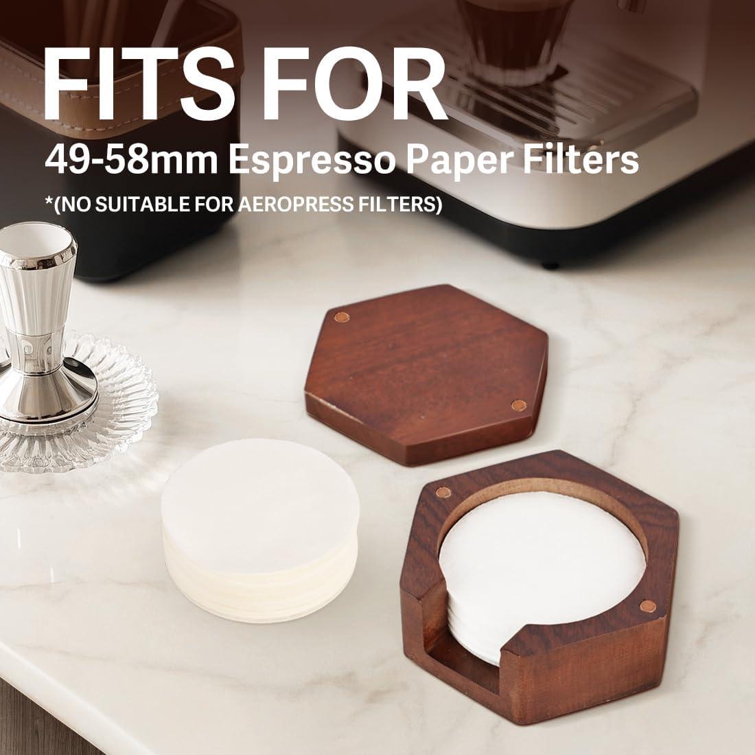 Soporte de Filtros de Café Espresso CAFEMASY Madera 100 Filtros