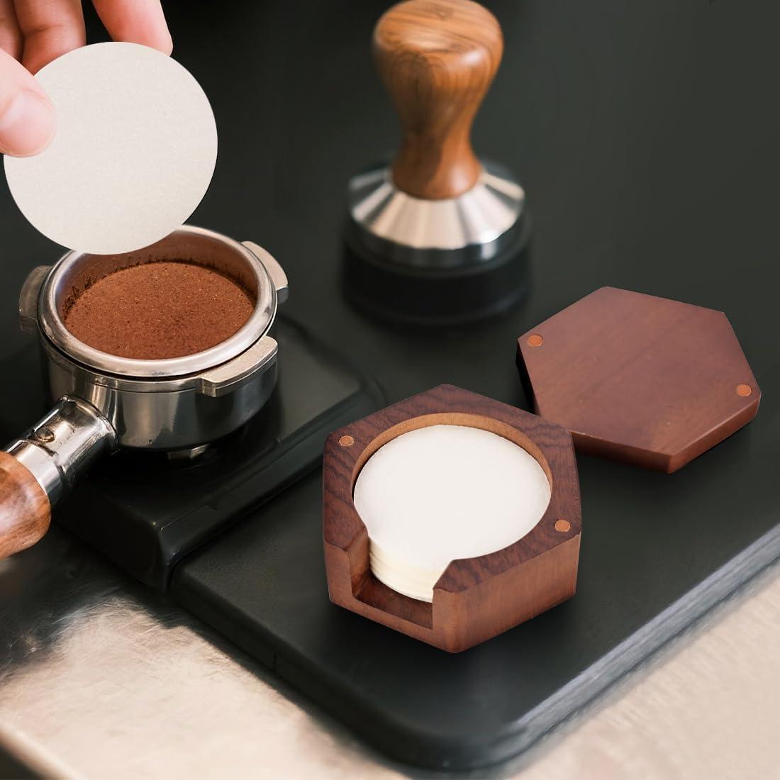 Soporte de Filtros de Café Espresso CAFEMASY Madera 100 Filtros