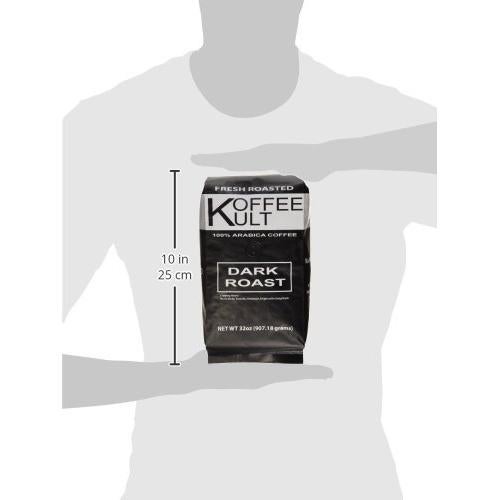 Café de Grano Entero Tostado Oscuro Koffee Kult 32oz Gourmet