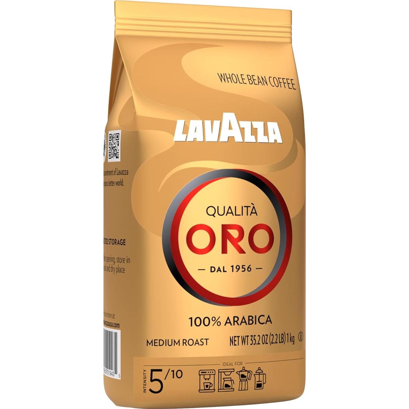 Café en Grano Lavazza Qualità Oro Tostado Medio 100% Arábica 6 kg