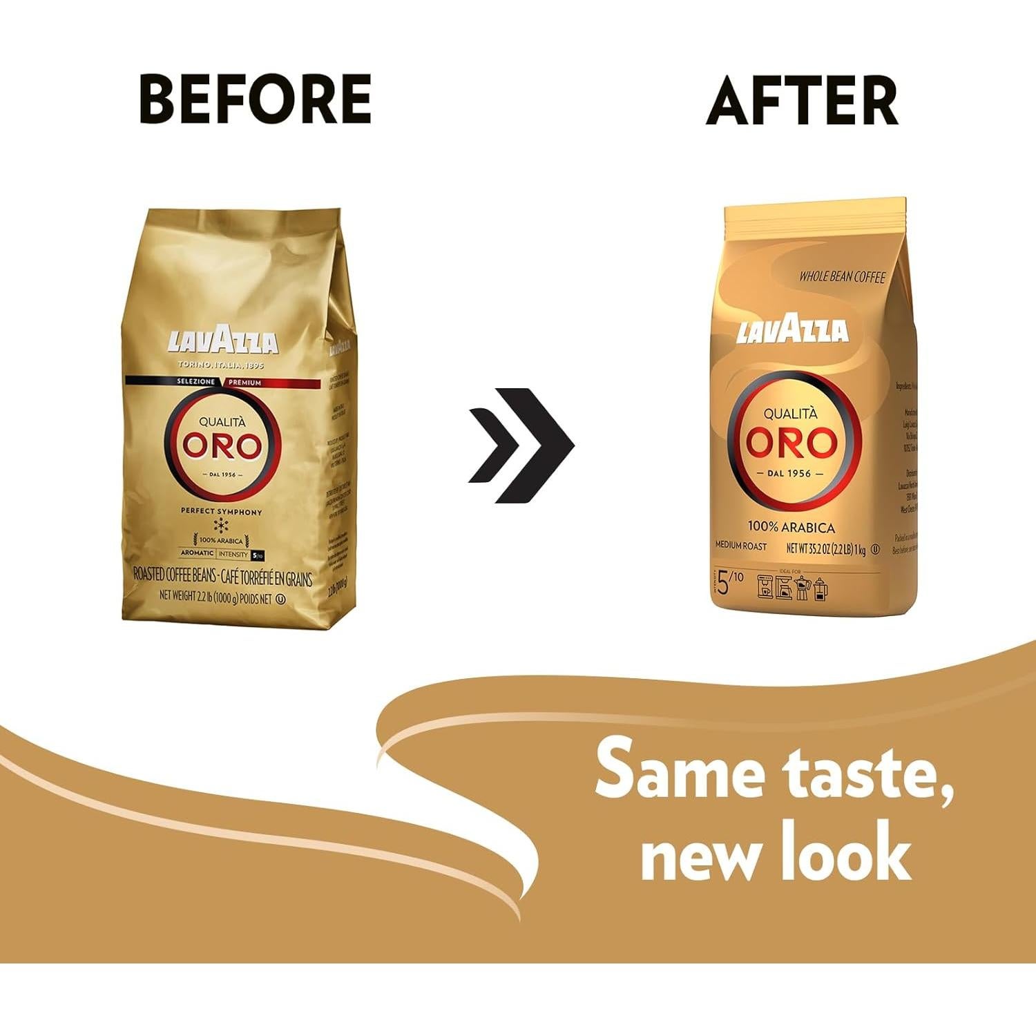 Café en Grano Lavazza Qualità Oro Tostado Medio 100% Arábica 6 kg