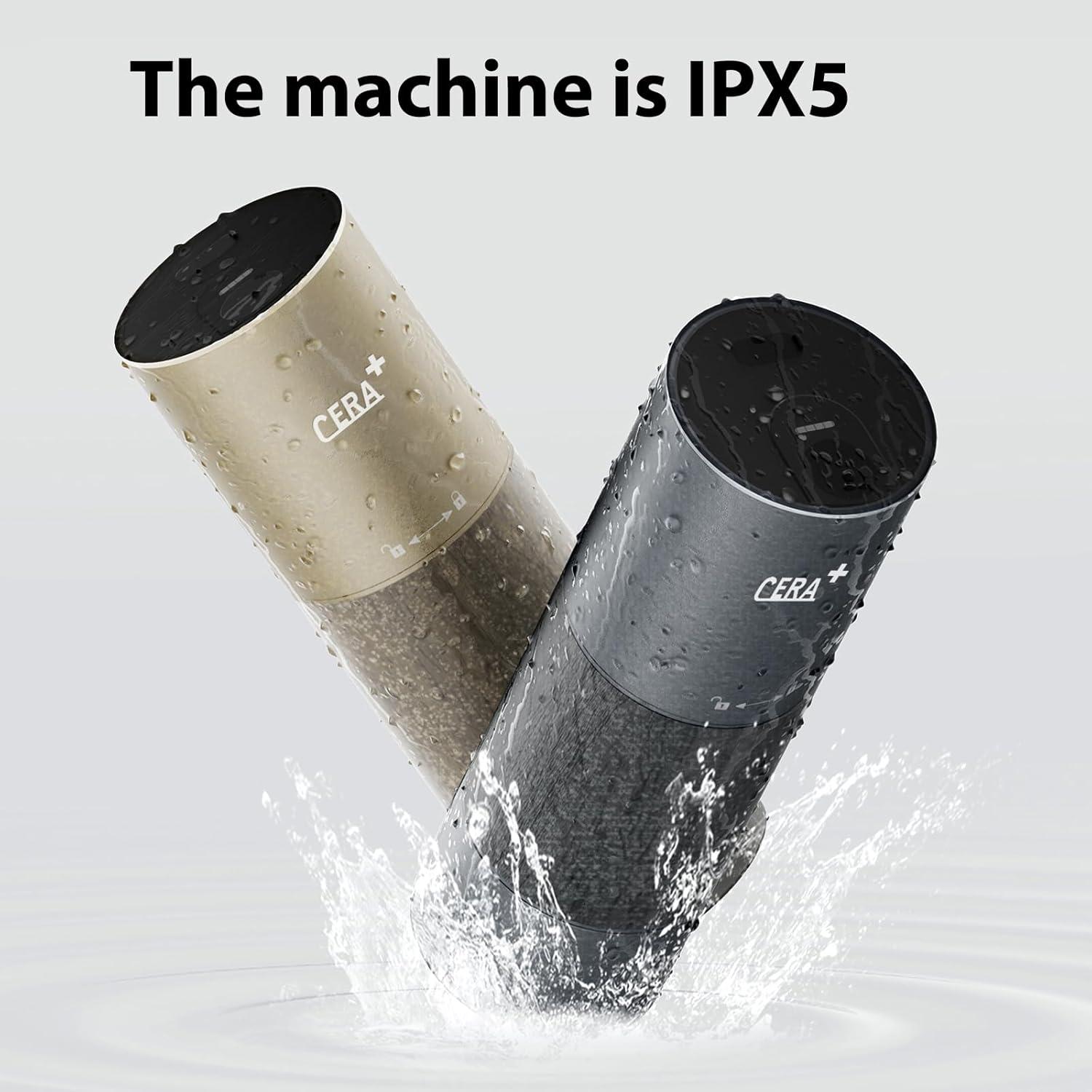 Molinillo de Café Eléctrico CERA+ Oro Portátil 20g