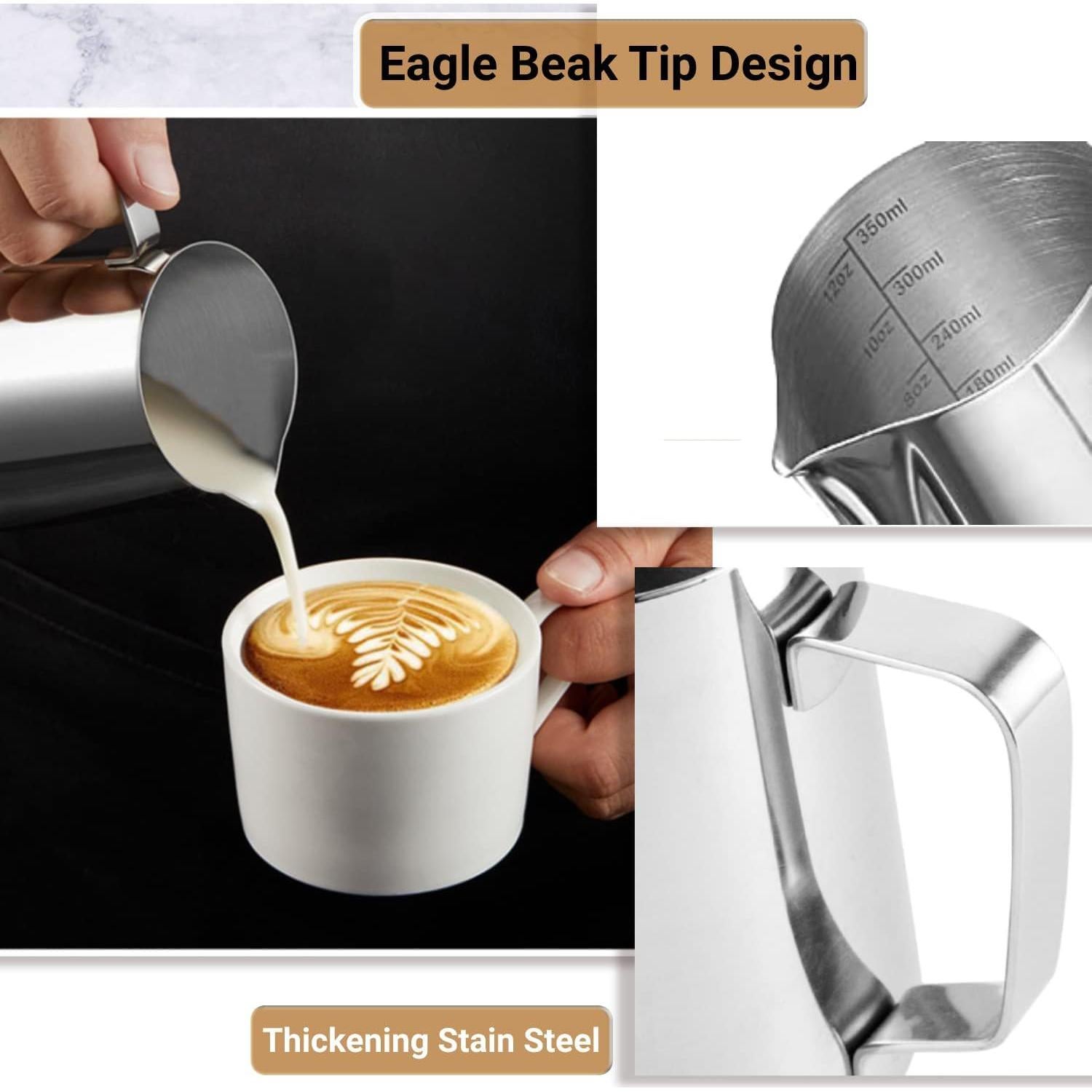 Jarra Espumadora de Leche UMUACCAN 350ml Acero Inoxidable