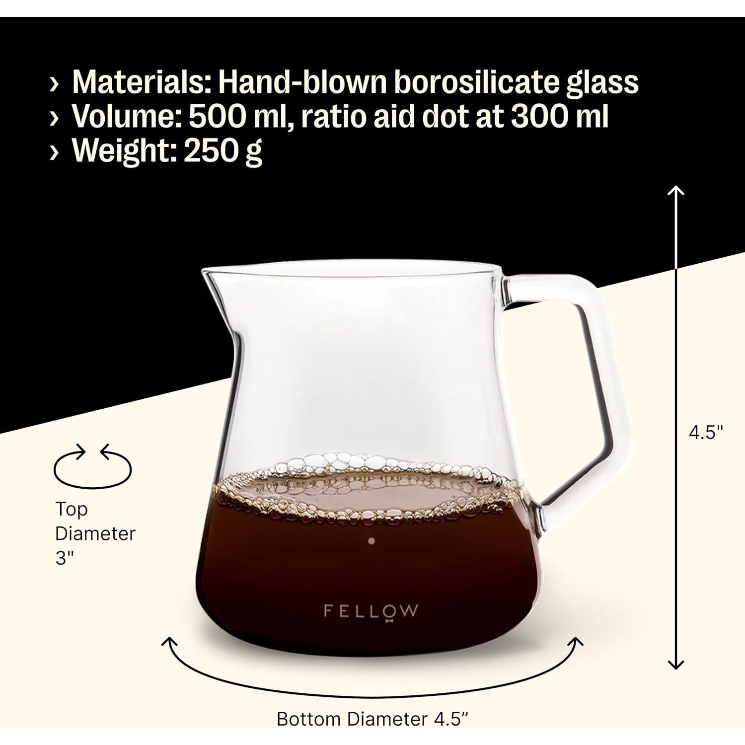 Jarra de Café Fellow Mighty Small 500 ml Vidrio Borosilicato
