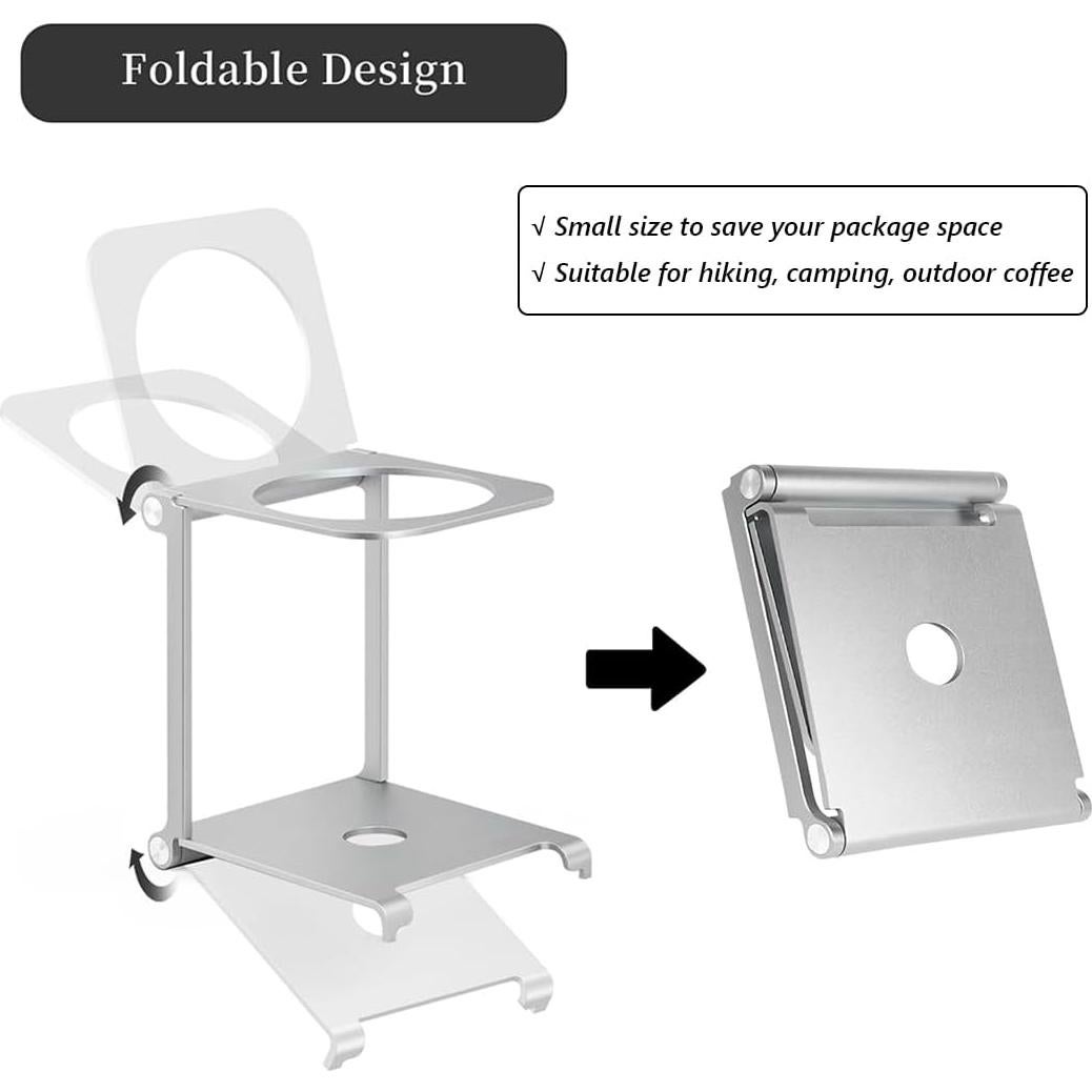 Soporte Plegable para Goteo de Café CAFEMASY - Aluminio 13.4cm